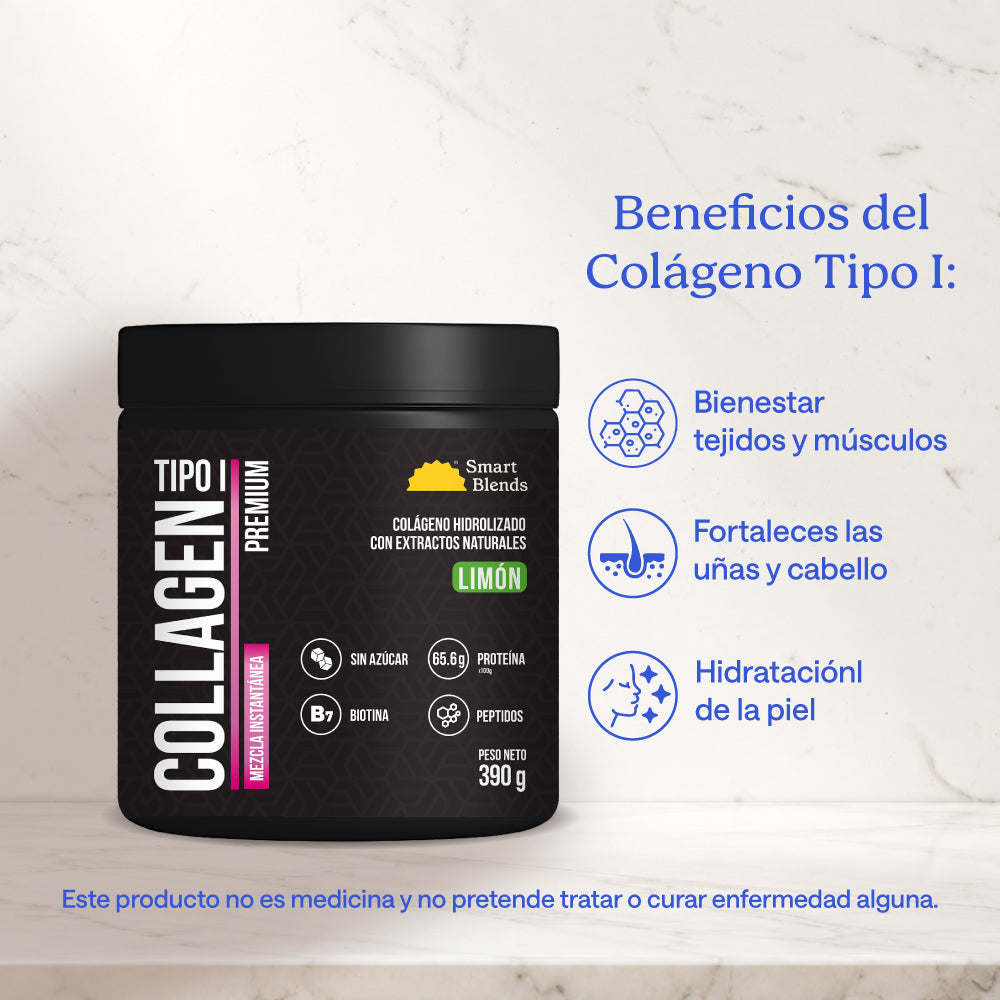 Colageno Hidrolizado Tipo 1 Premium Limon 390g