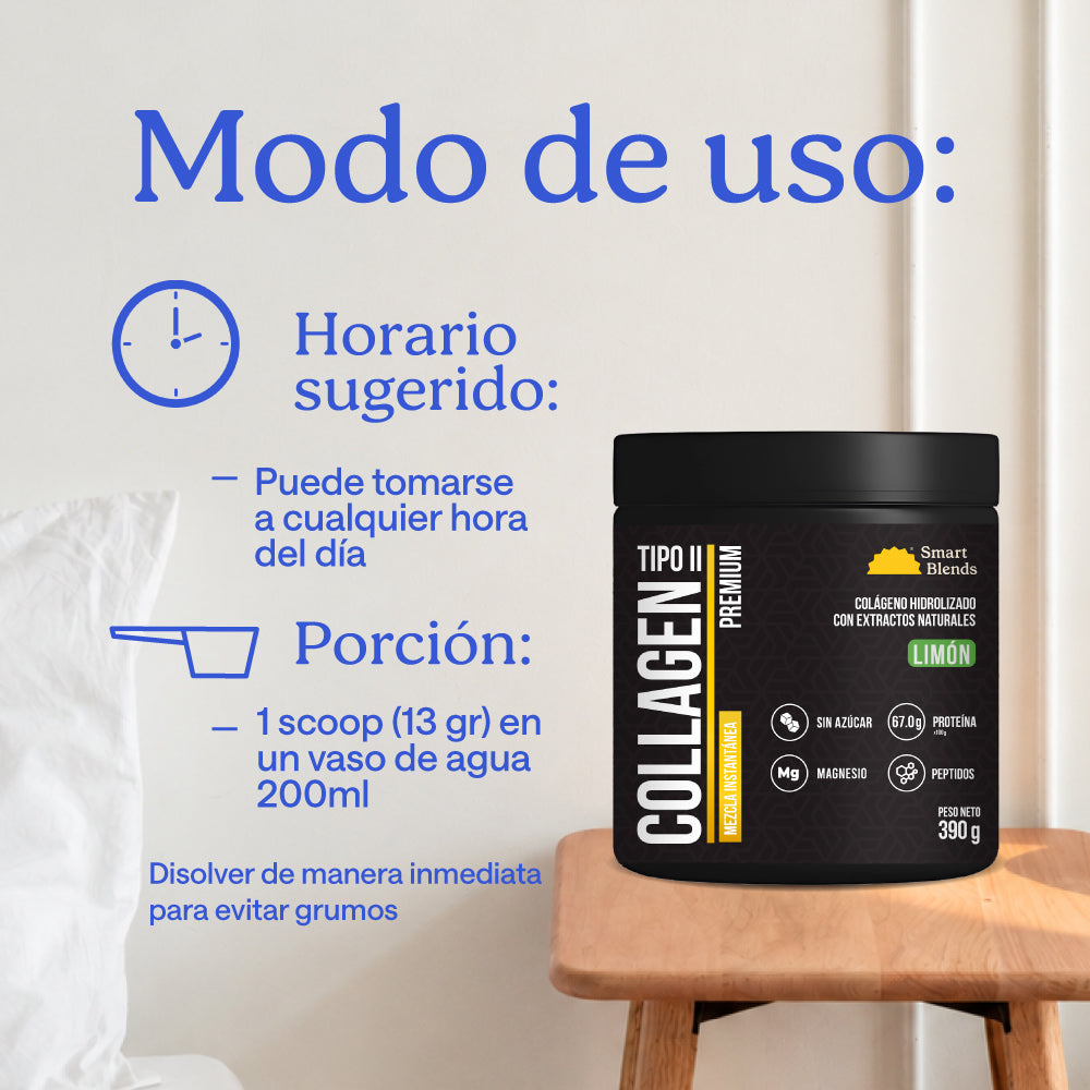 Colageno Hidrolizado Tipo 2 Premium Limon 390g