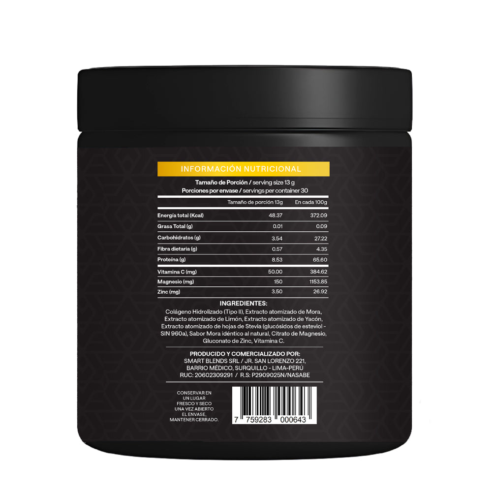 Colageno Hidrolizado Tipo 2 Premium Mora 390g