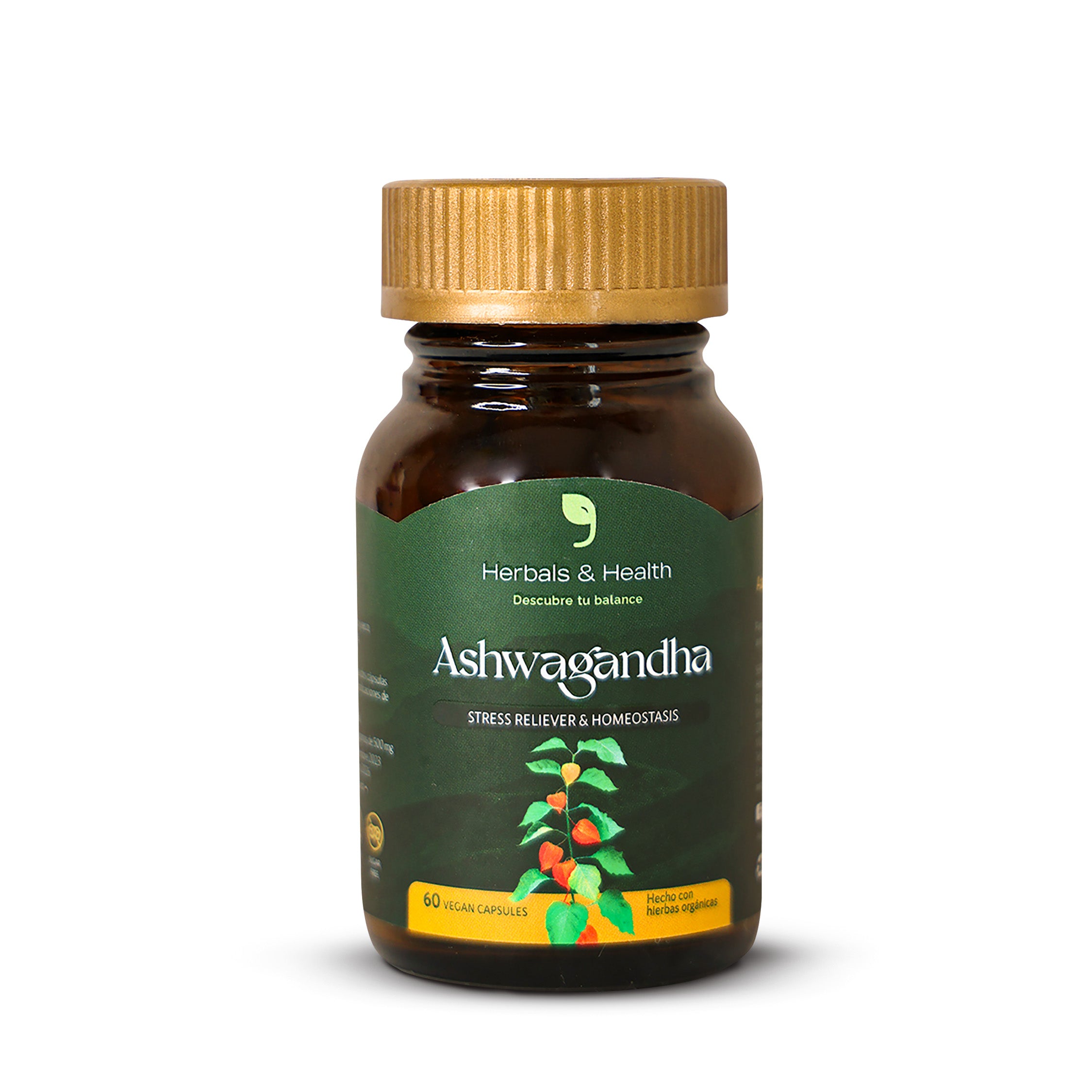 Ashwagandha Herbals & health 60 capsulas