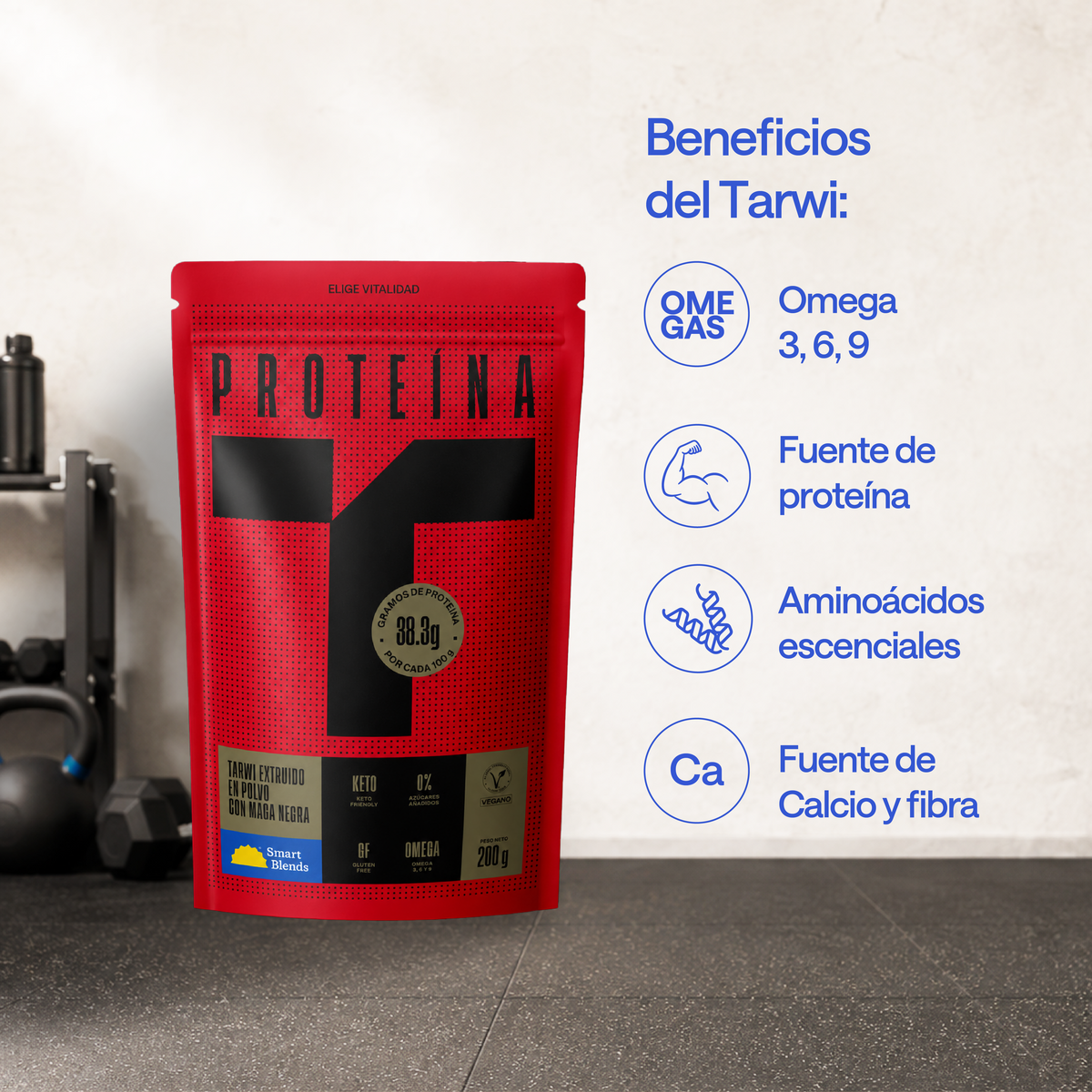 Proteína De Tarwi Con Maca negra 200g