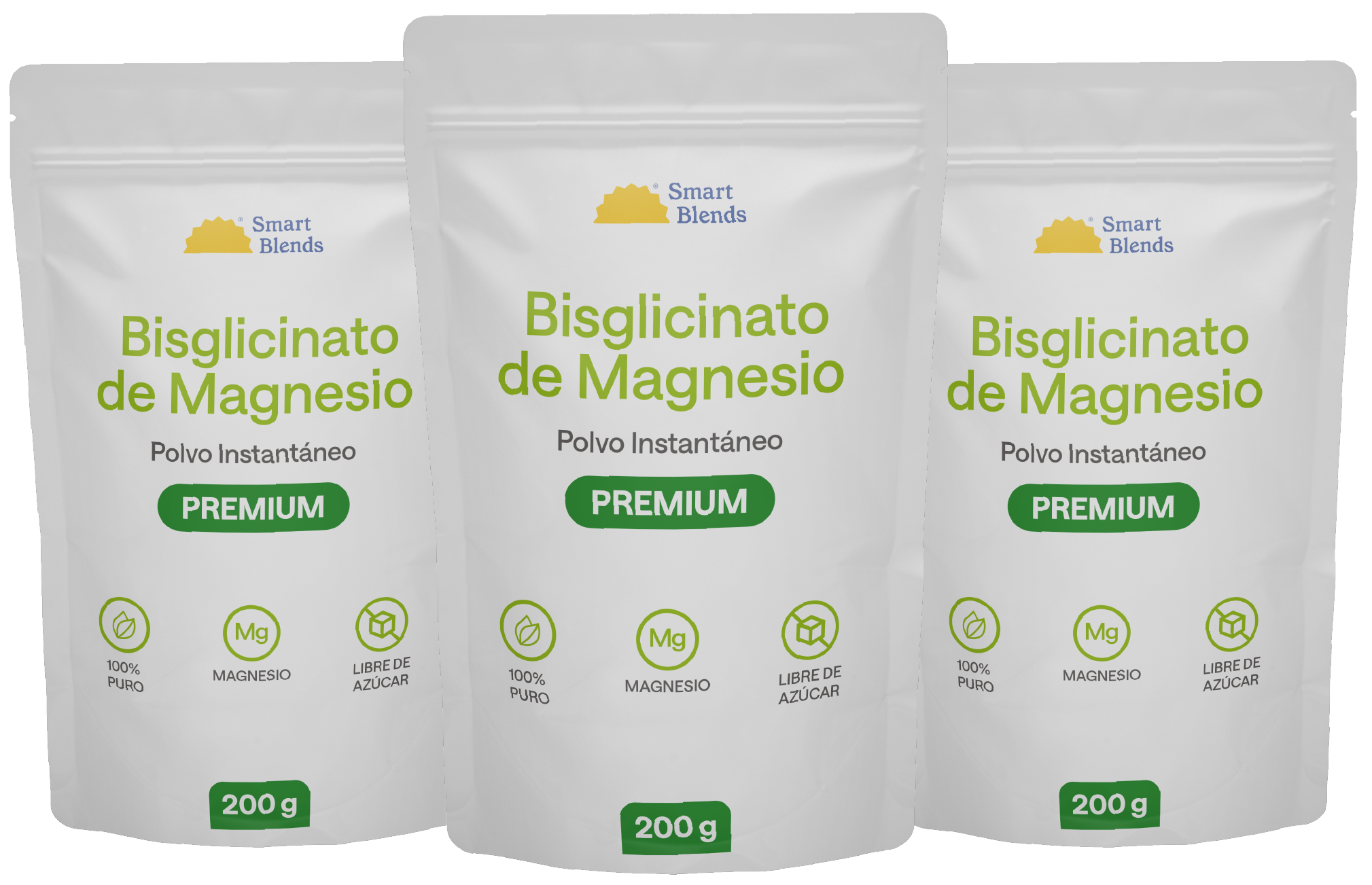 Pack Bisglicinato de Magnesio Premium 200g