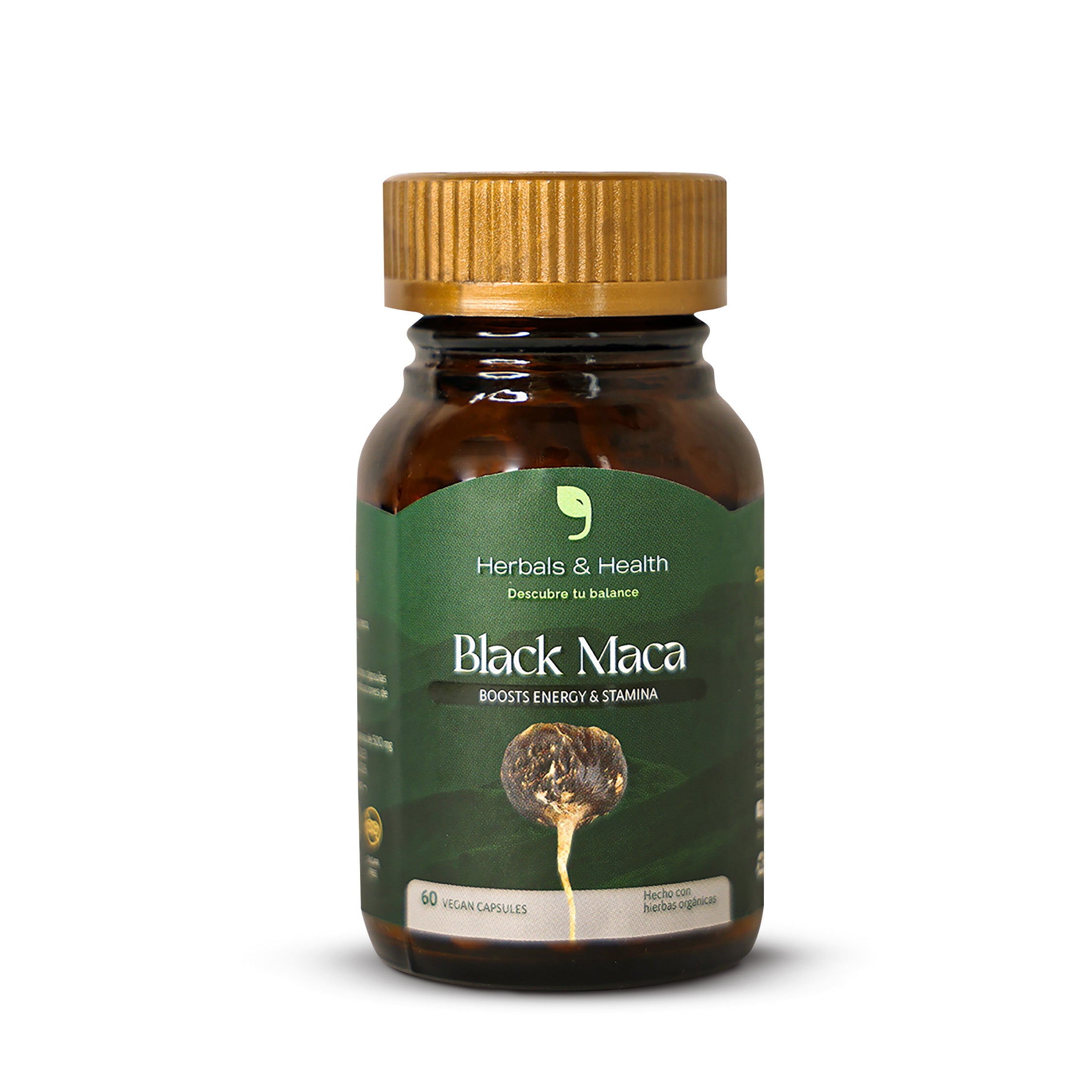 Black maca Herbals & health 60 capsulas