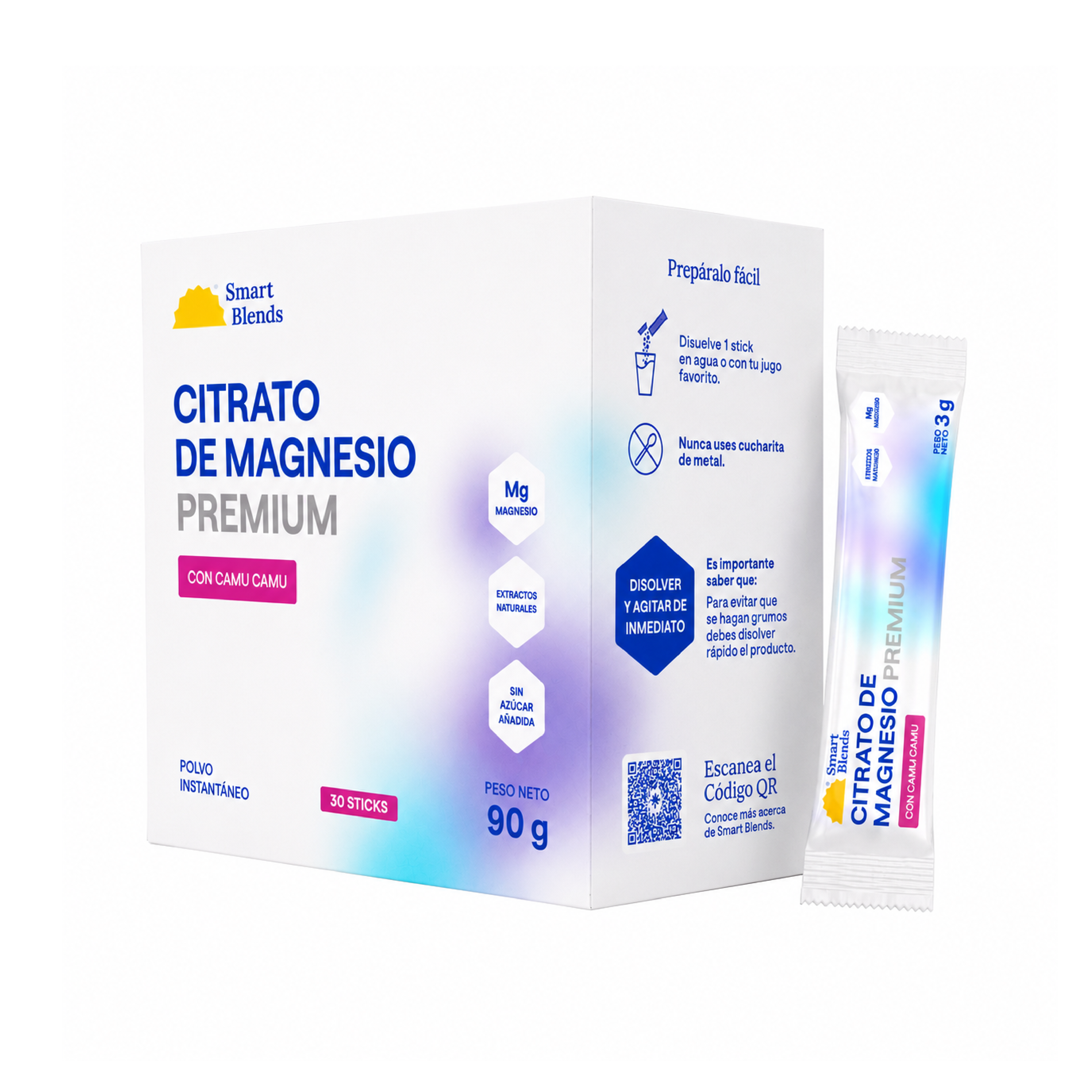 Citrato De Magnesio En Sobres Camu Camu x30uds