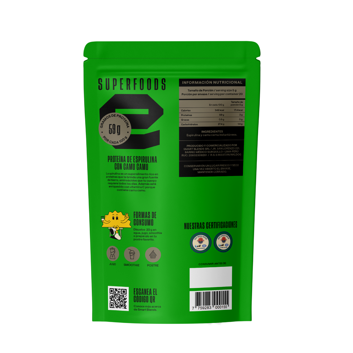 Espirulina En Polvo 150g