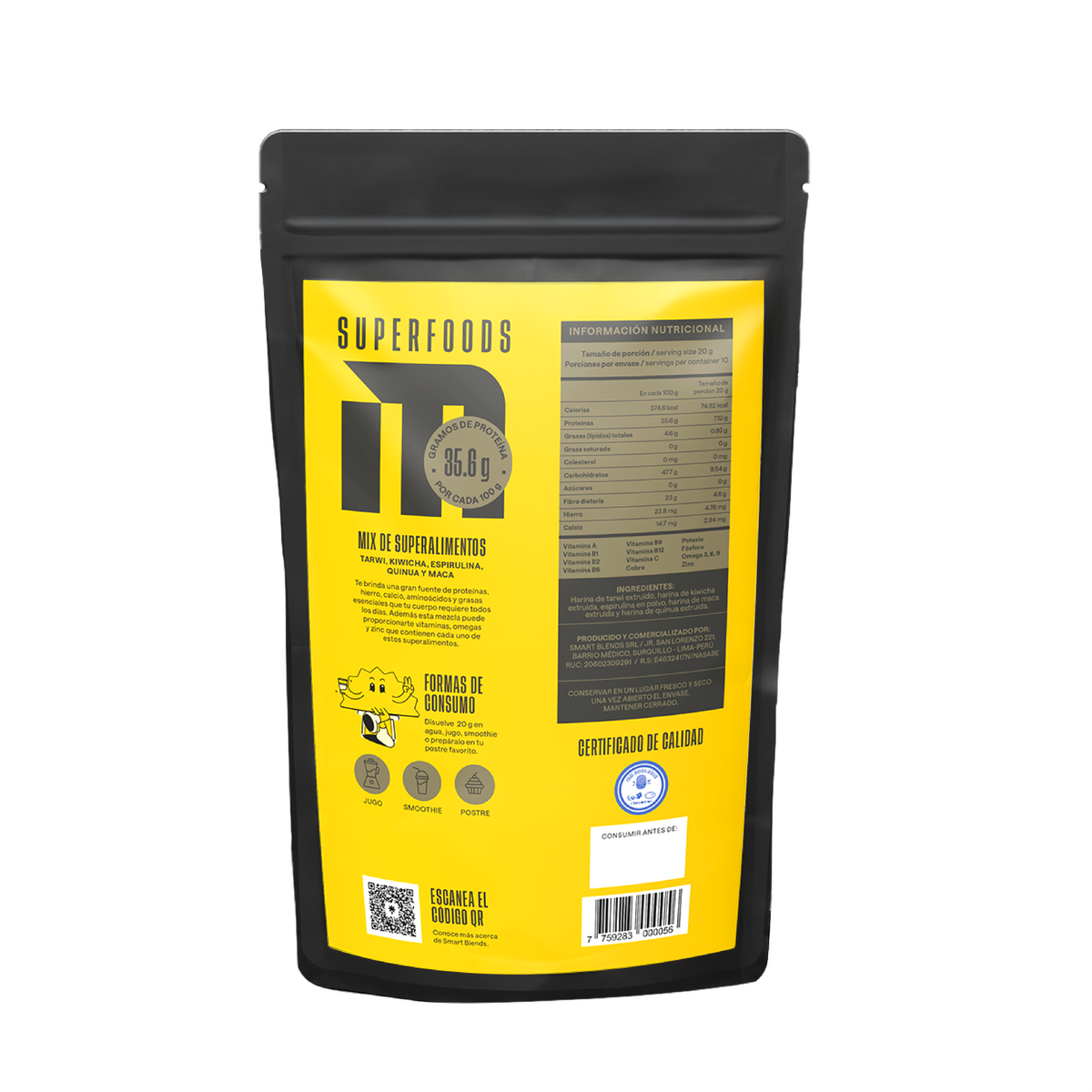Mix de super alimentos 200gr - Suplemento Energia