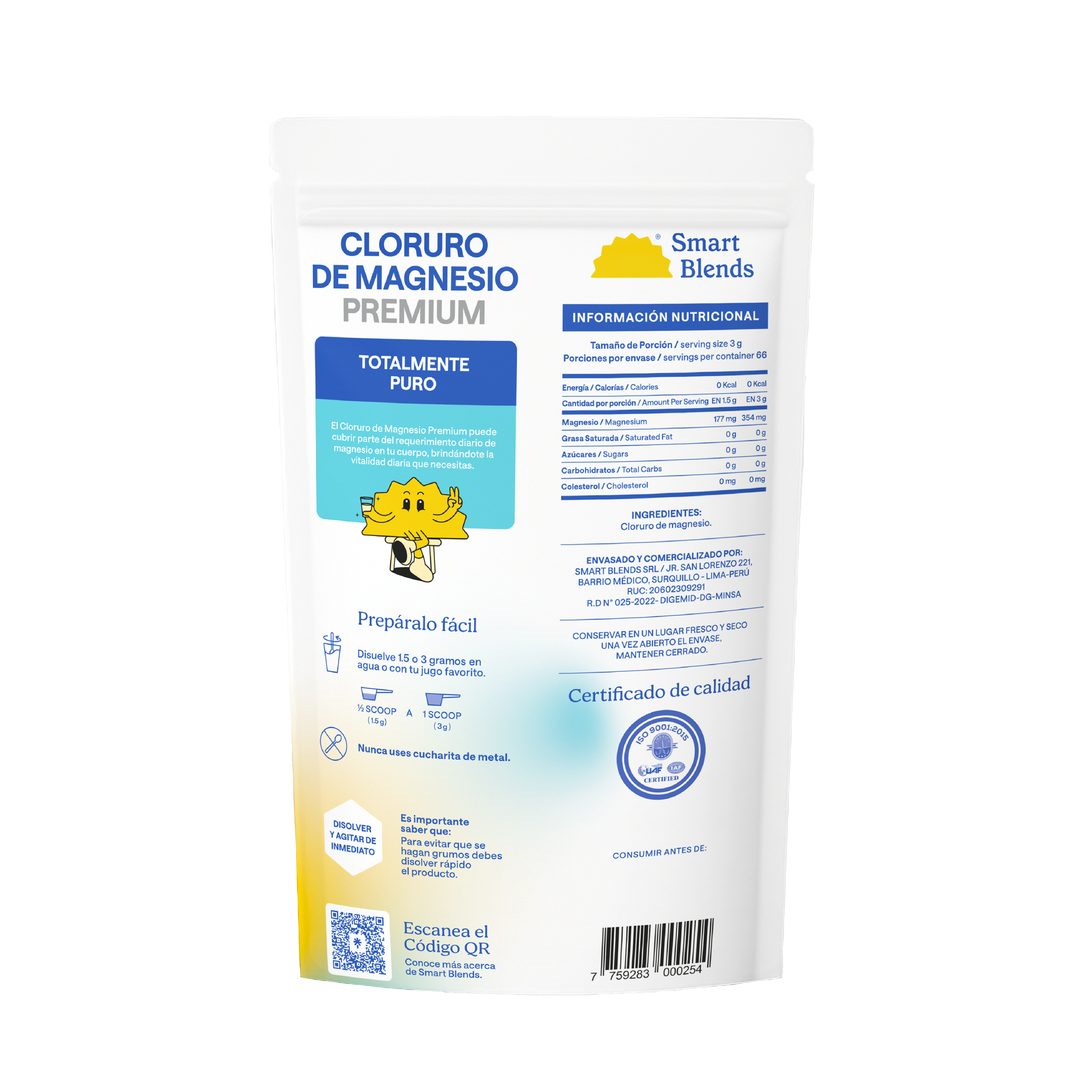 Cloruro De Magnesio En Polvo 200g