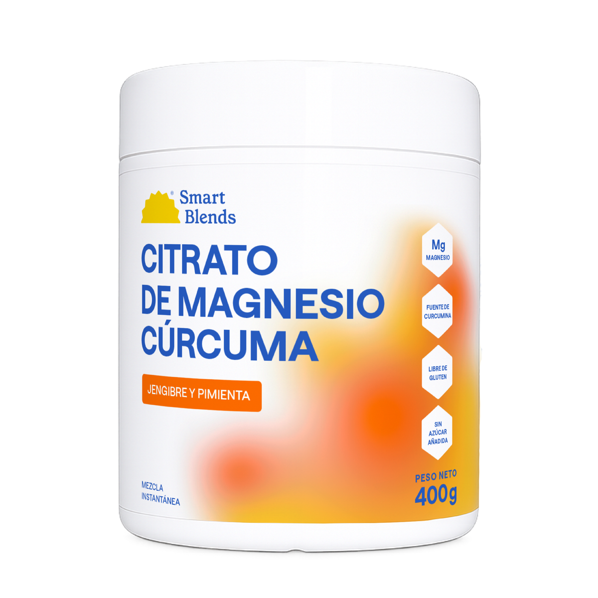 Citrato De Magnesio En Polvo Con Cúrcuma 400g