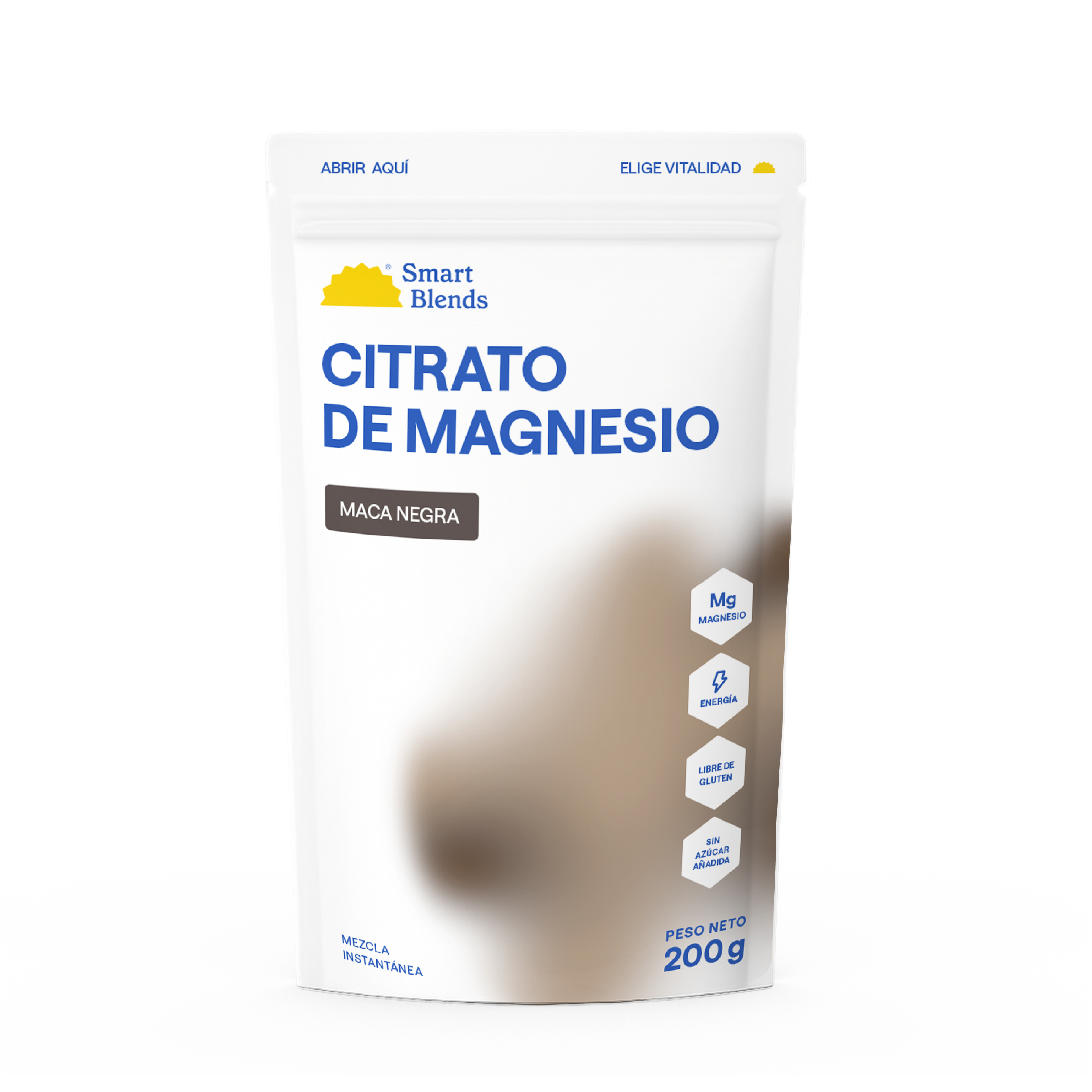 Citrato De Magnesio En Polvo Con Maca Negra 200g