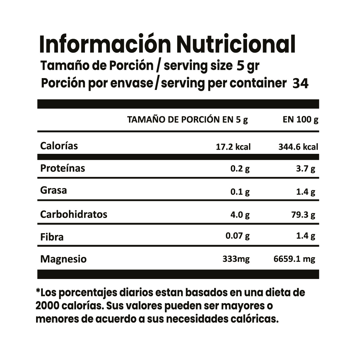 Citrato de Magnesio Aguaje 170g