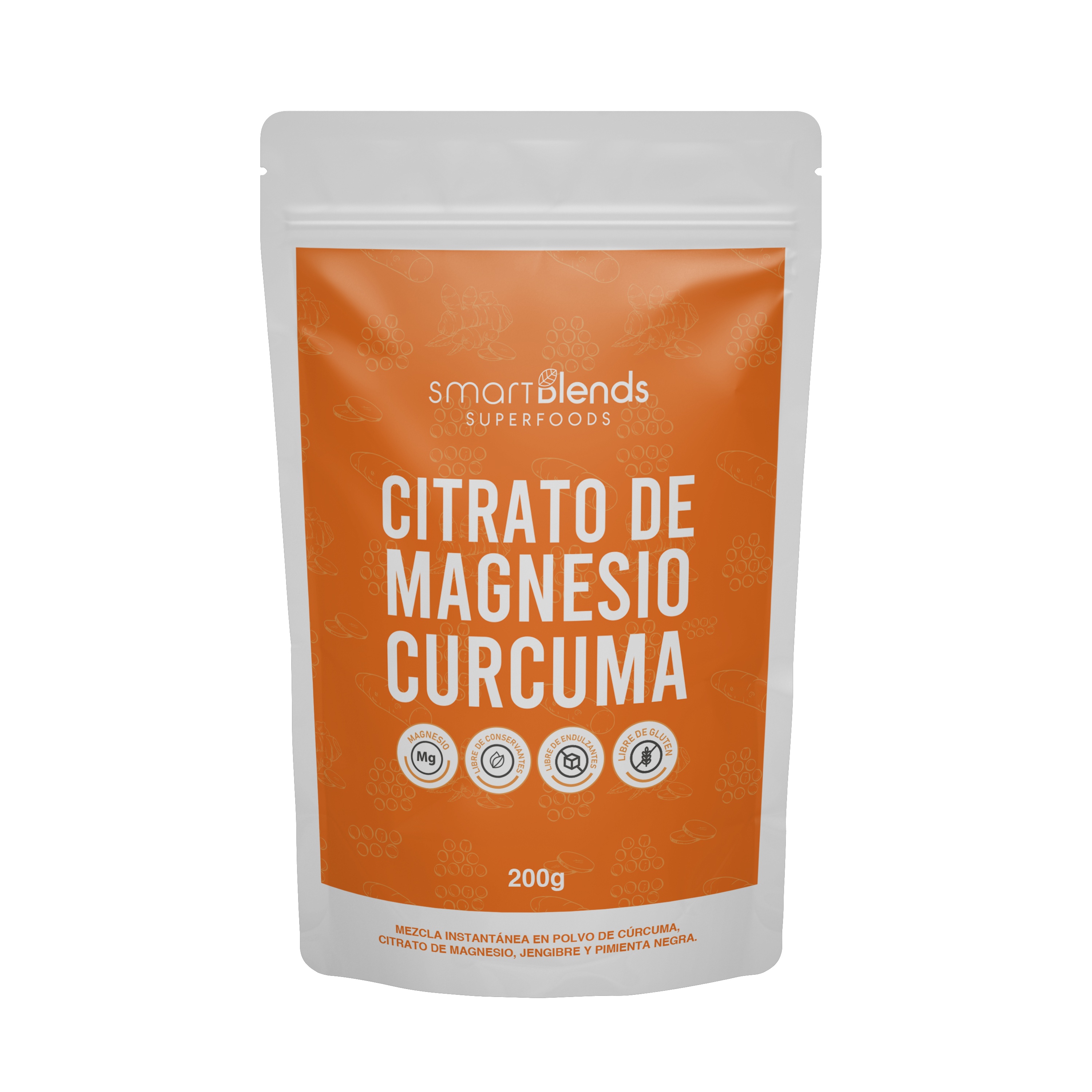 Citrato de Magnesio Cúrcuma 200g