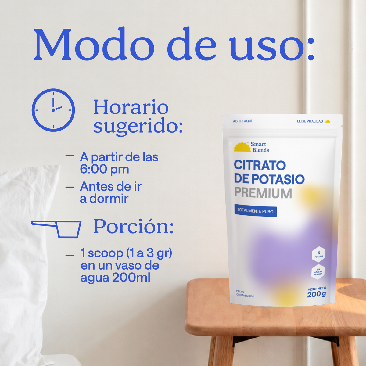 Citrato De Potasio Y Magnesio 200gr - Pack Duo Power 200g