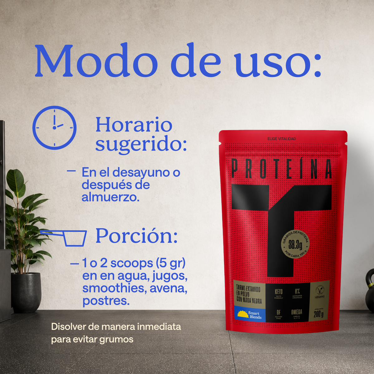 Proteína De Tarwi Con Maca negra 200g
