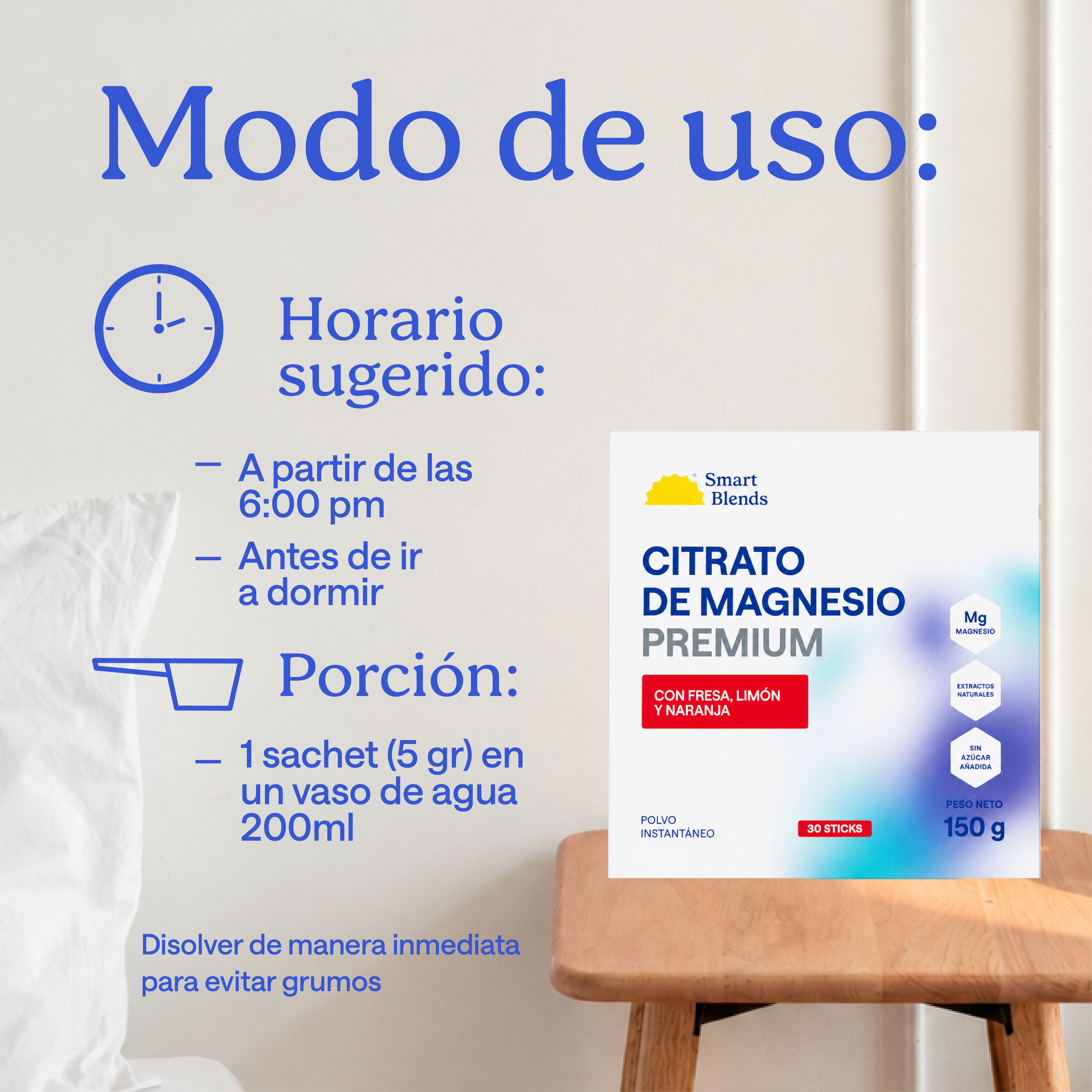 Citrato De Magnesio En Sobres Fresa x30uds