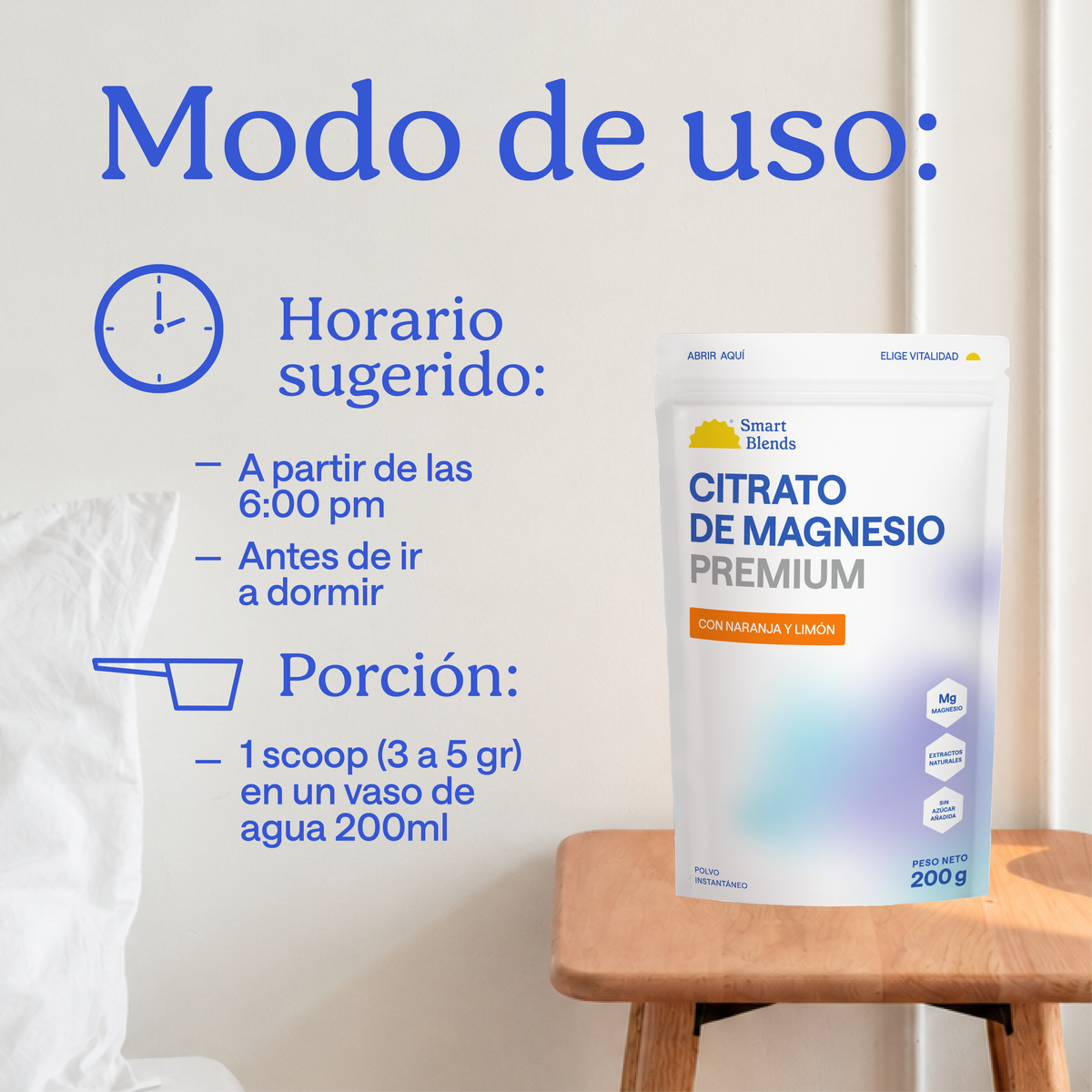 Citrato Magnesio Con Naranja Y Limón 200g