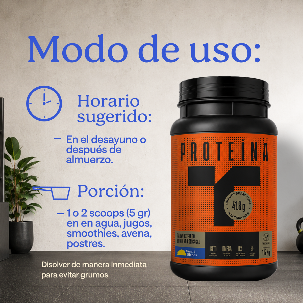 Proteína de tarwi con cacao 1.5kg