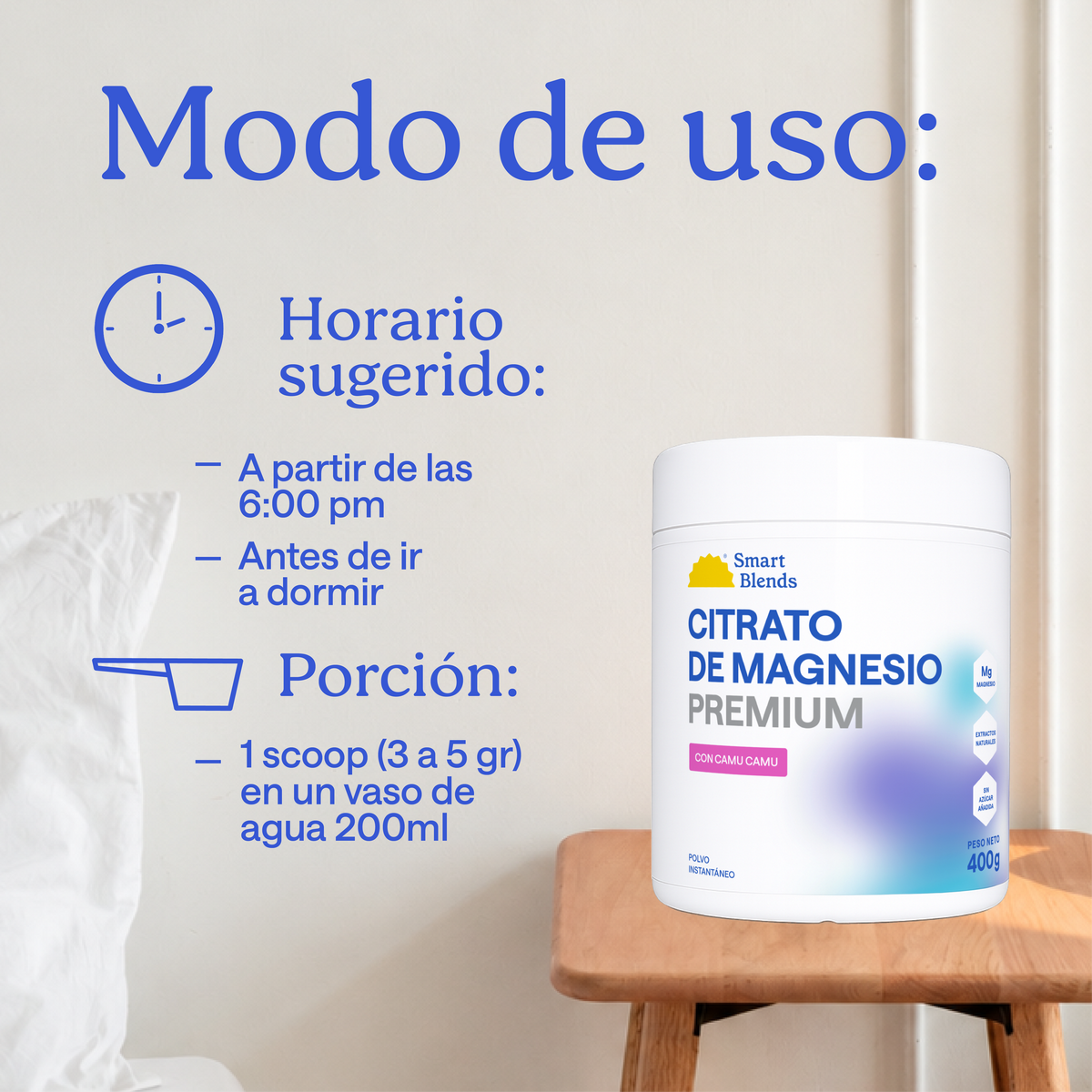 Citrato Magnesio Y Camu Camu 400g