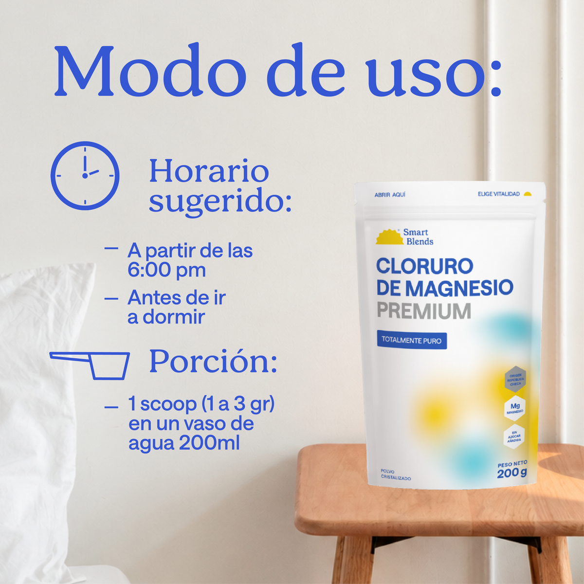 Cloruro De Magnesio En Polvo 200g