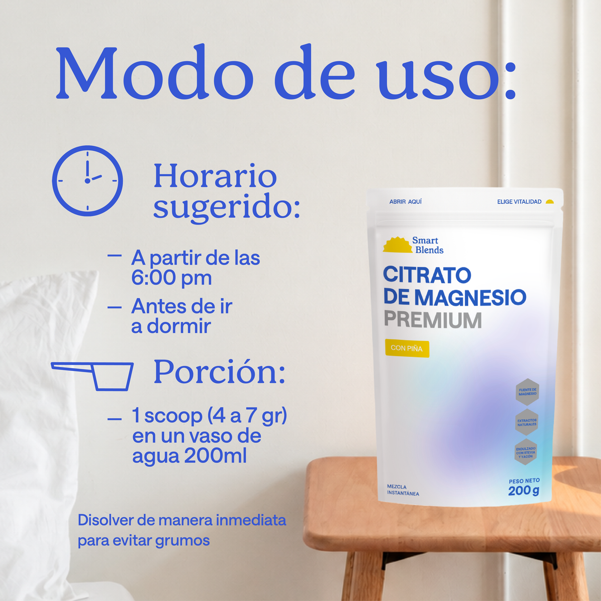 Citrato De Magnesio Con Piña Premium 200g
