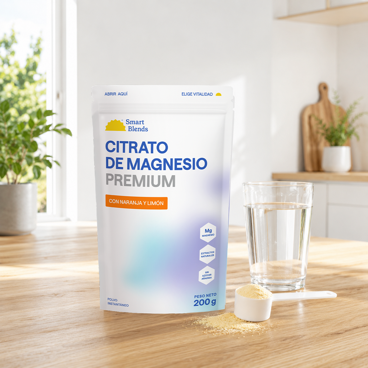 Citrato Magnesio Con Naranja Y Limón 200g