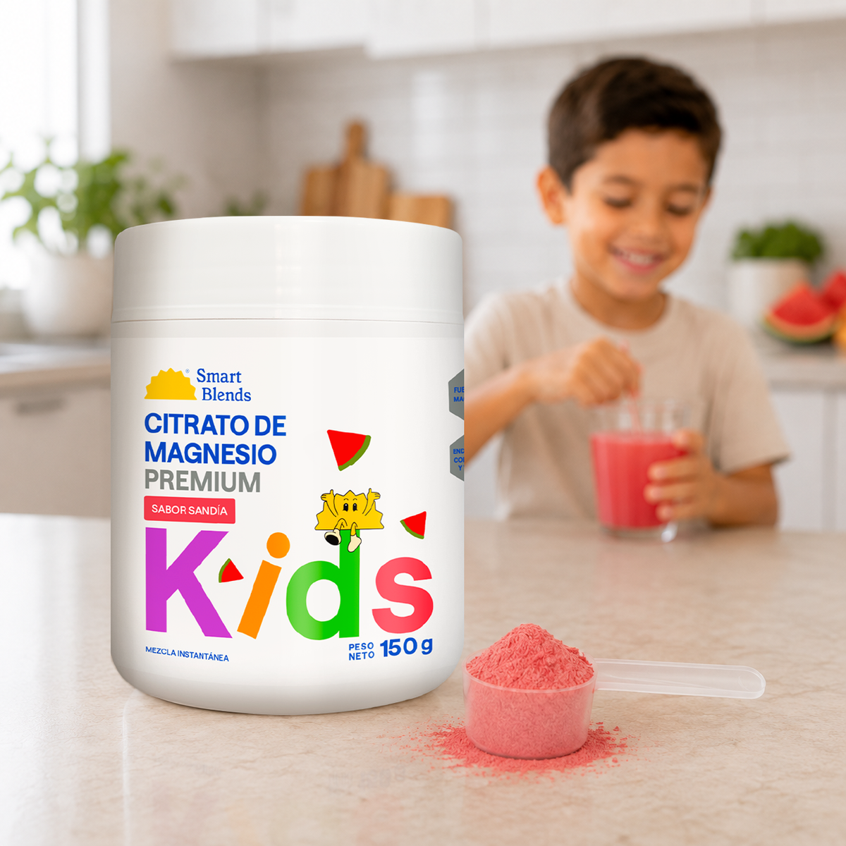 Citrato de magnesio Kids Sandia 150g