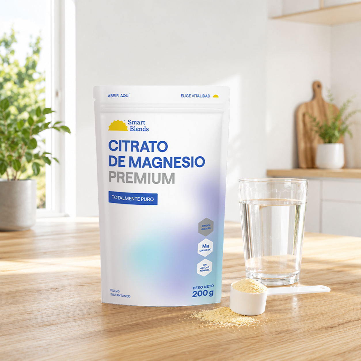 Pack Citrato De Magnesio En Polvo Premium 200g (X6)