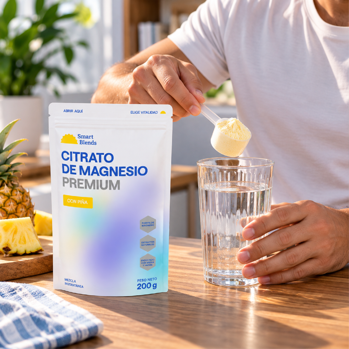 Citrato De Magnesio Con Piña Premium 200g