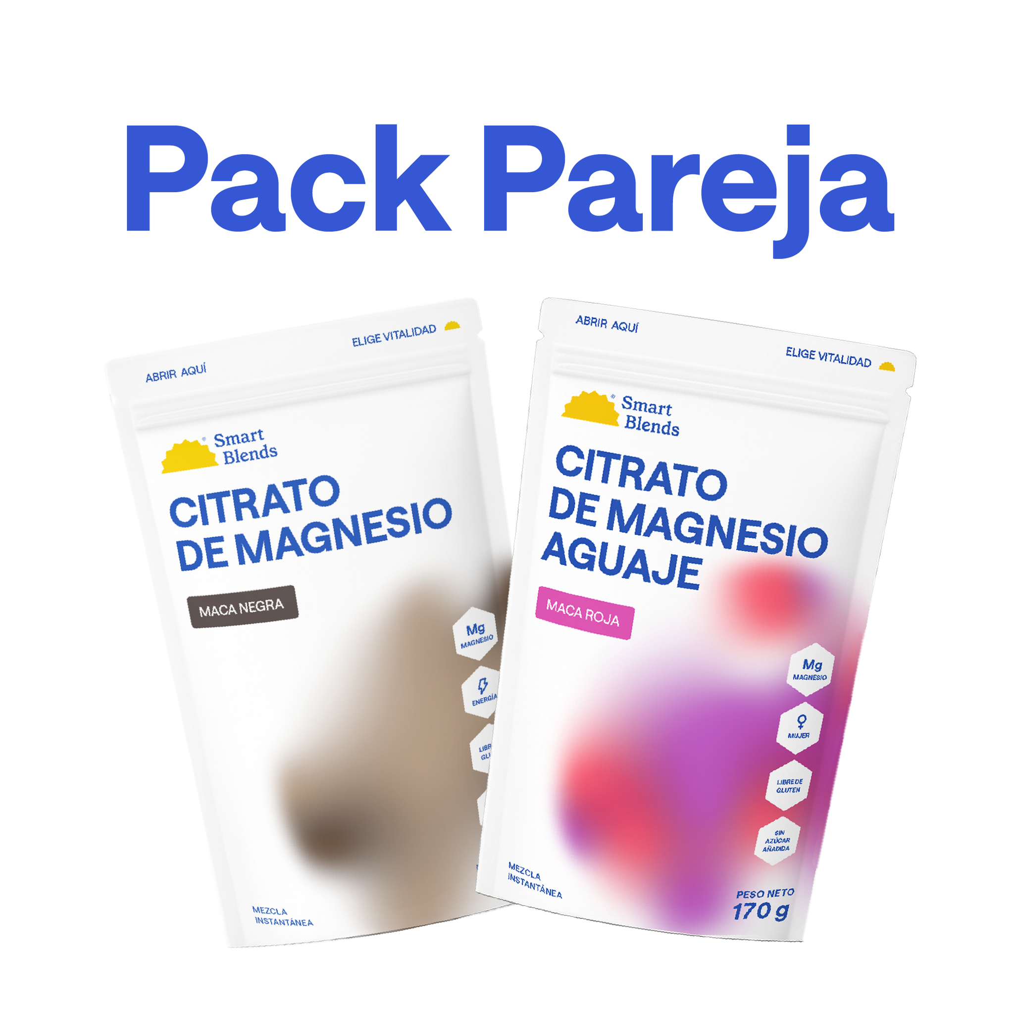 Citrato De Magnesio Mujer Aguaje + Maca Negra – Pack Pareja - Pack Pareja