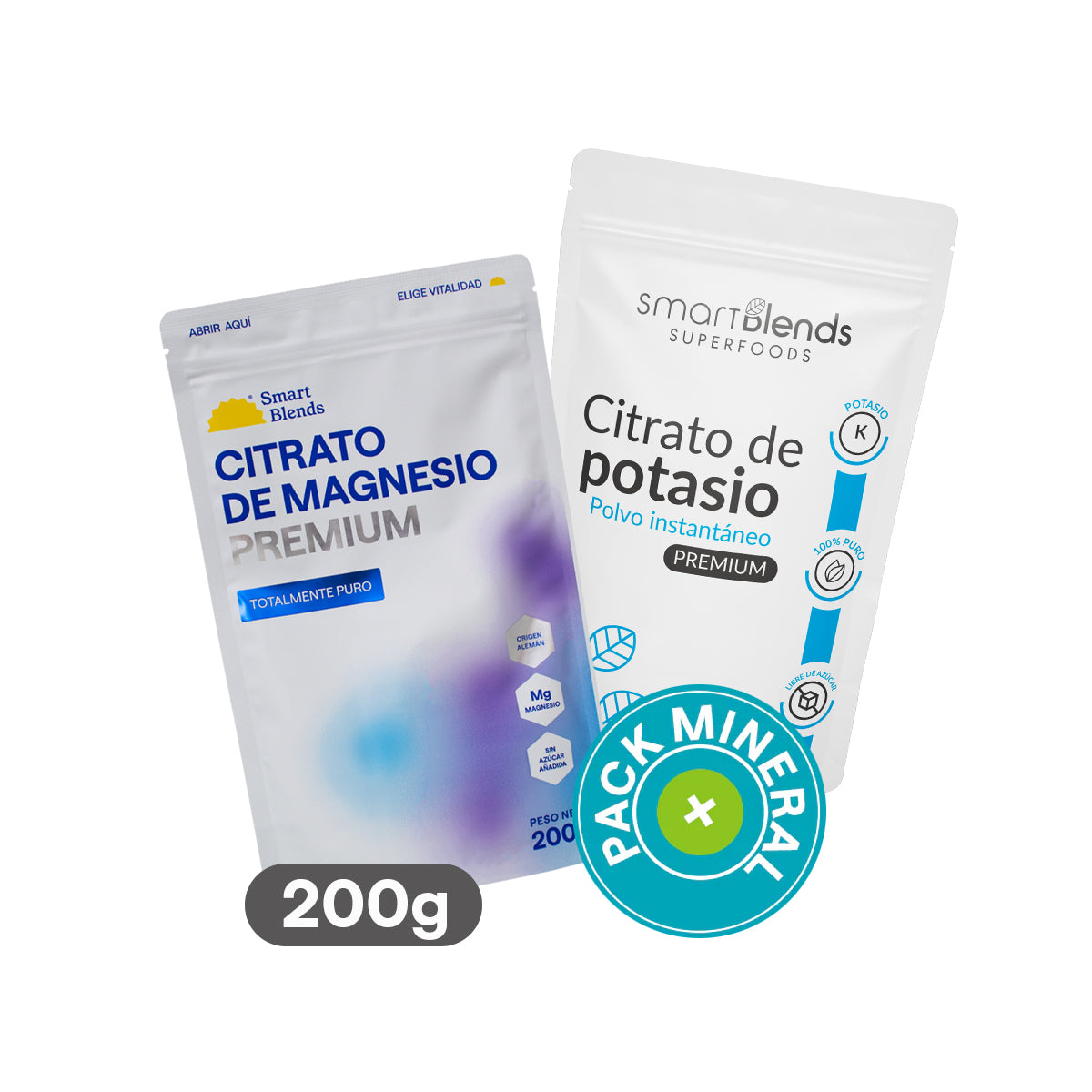 Citrato De Magnesio Y Potasio 200g