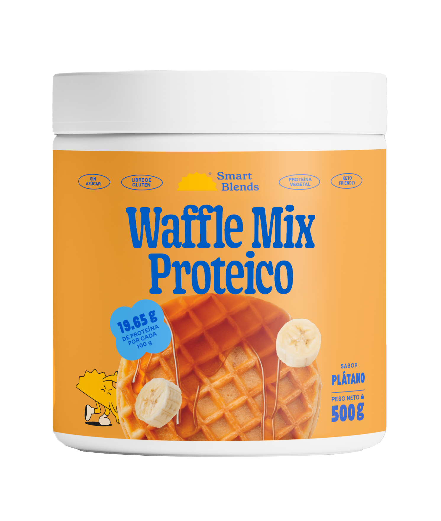 Waffle mix proteico plátano 500g