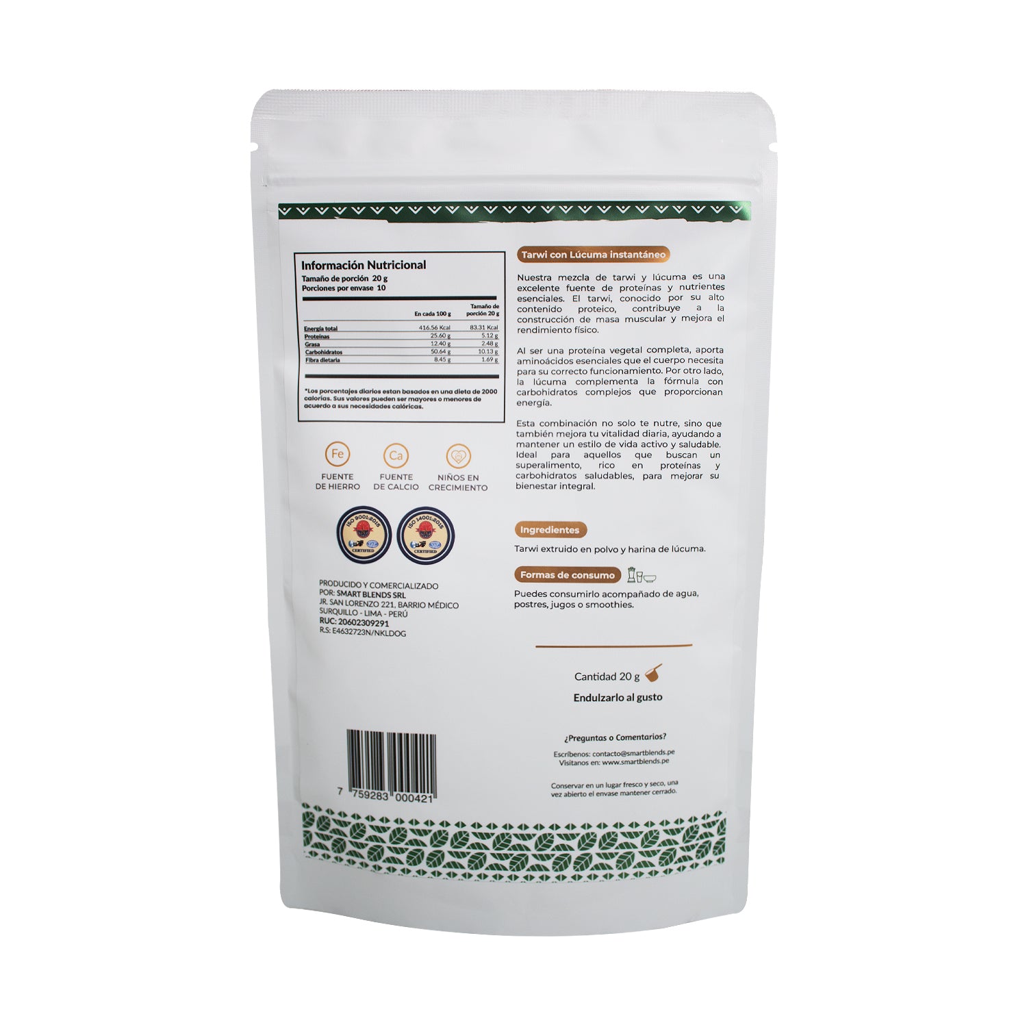 Proteína de tarwi con lucuma 200g