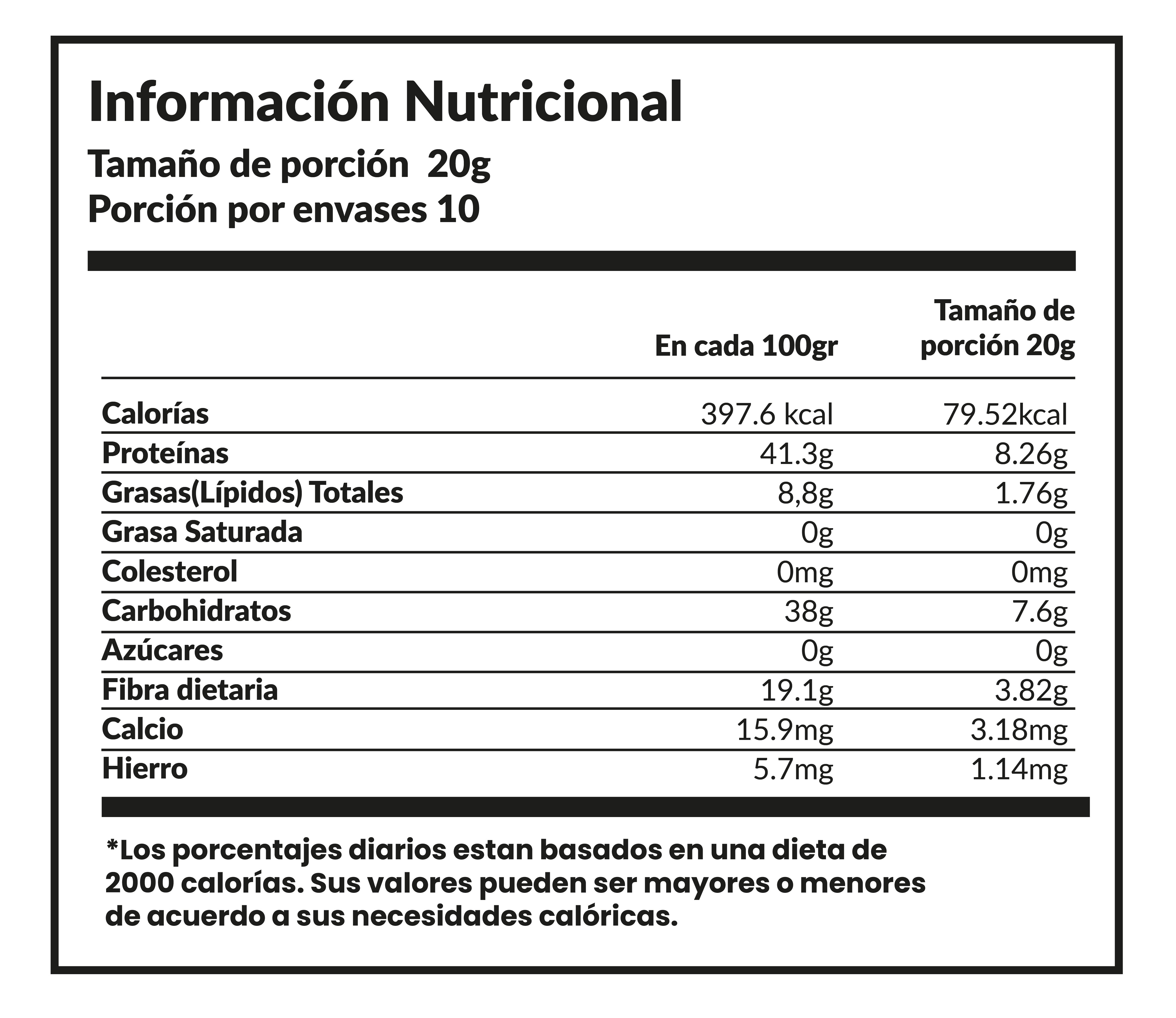 Proteína de tarwi con cacao 200g