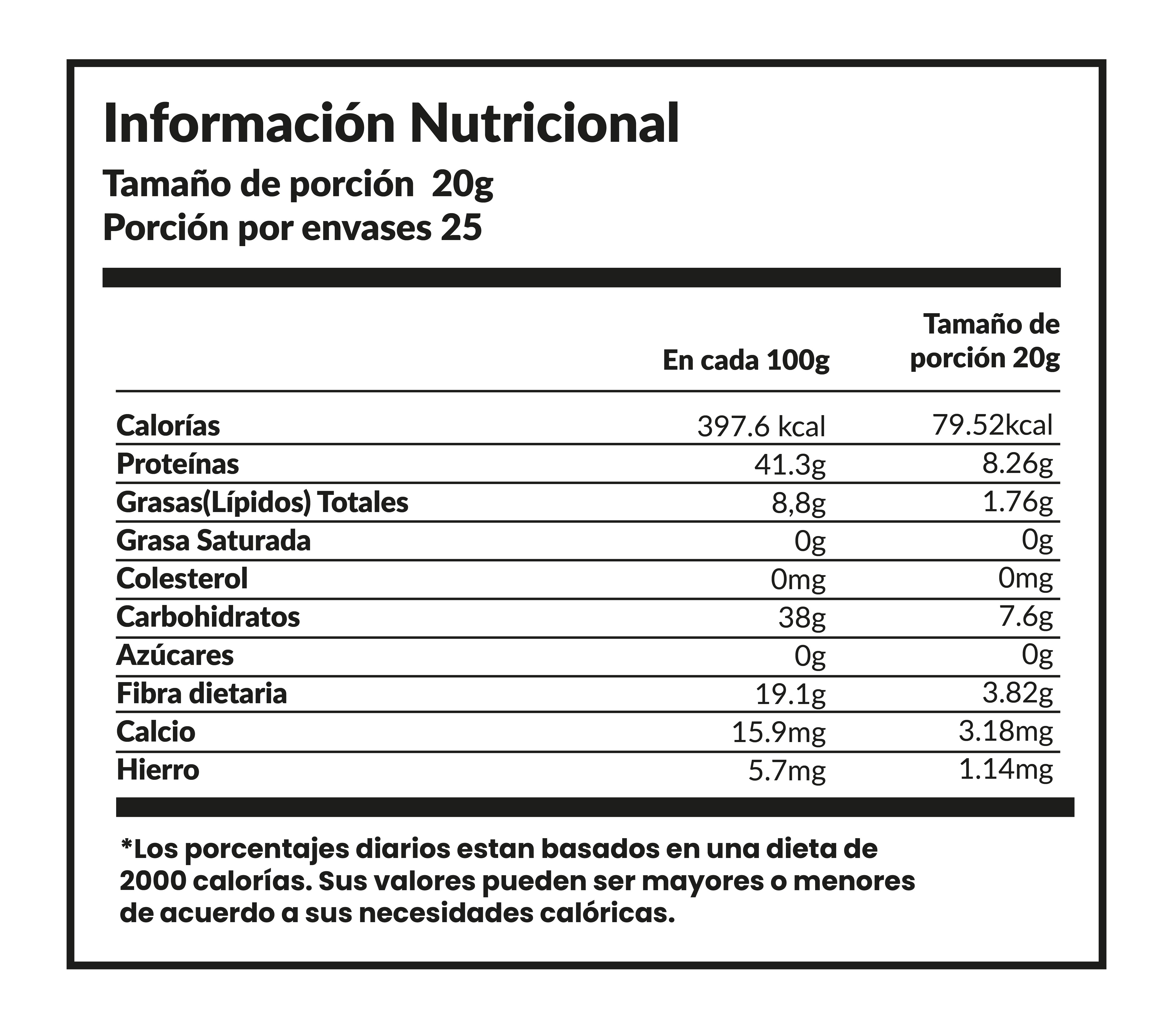 Proteína de tarwi con cacao 500g
