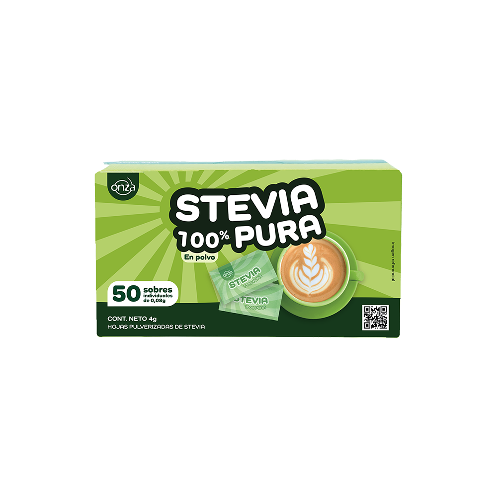 STEVIA PURA ONZA CAJA 50 SOBRES