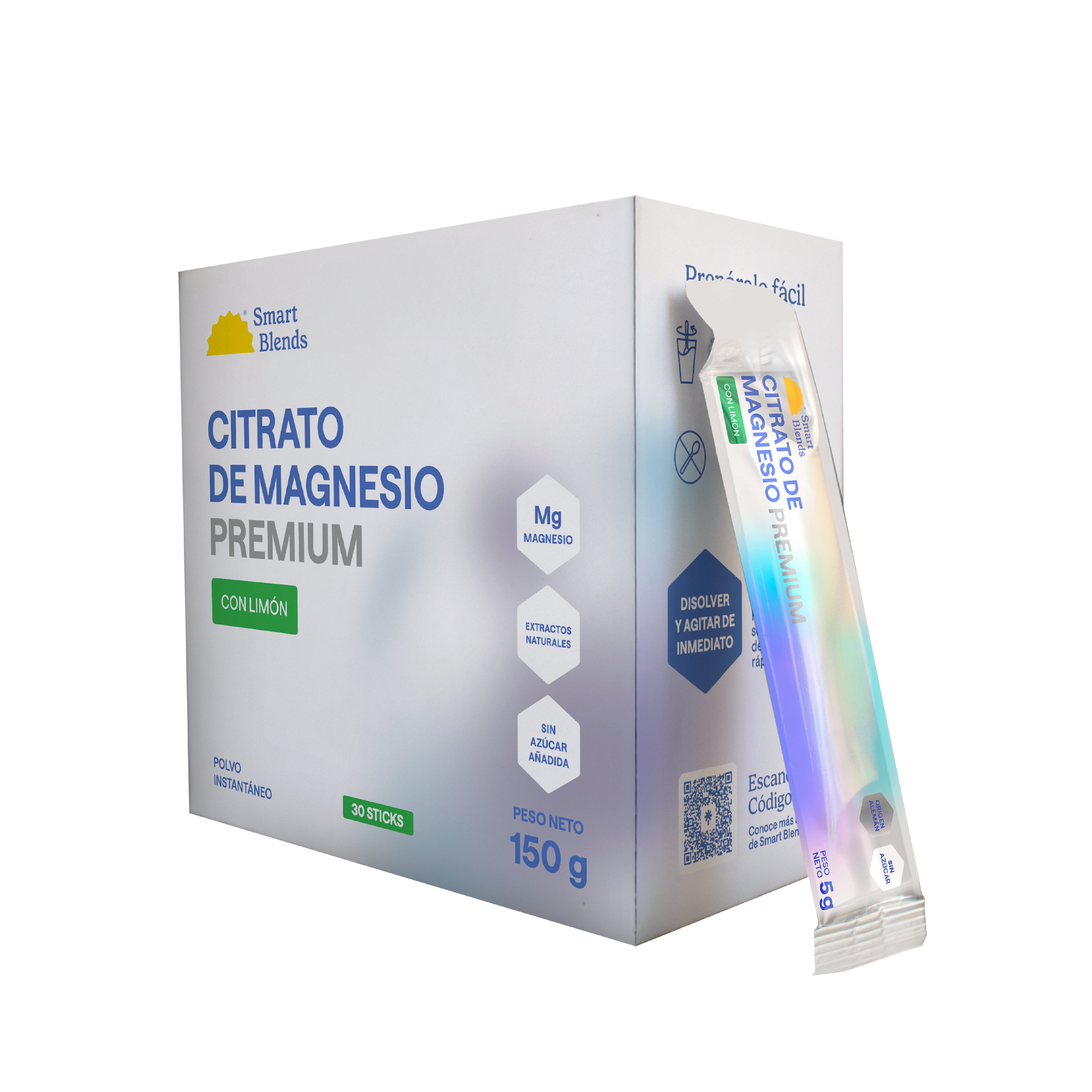 Citrato de Magnesio Premium limón Caja x 30 sachets