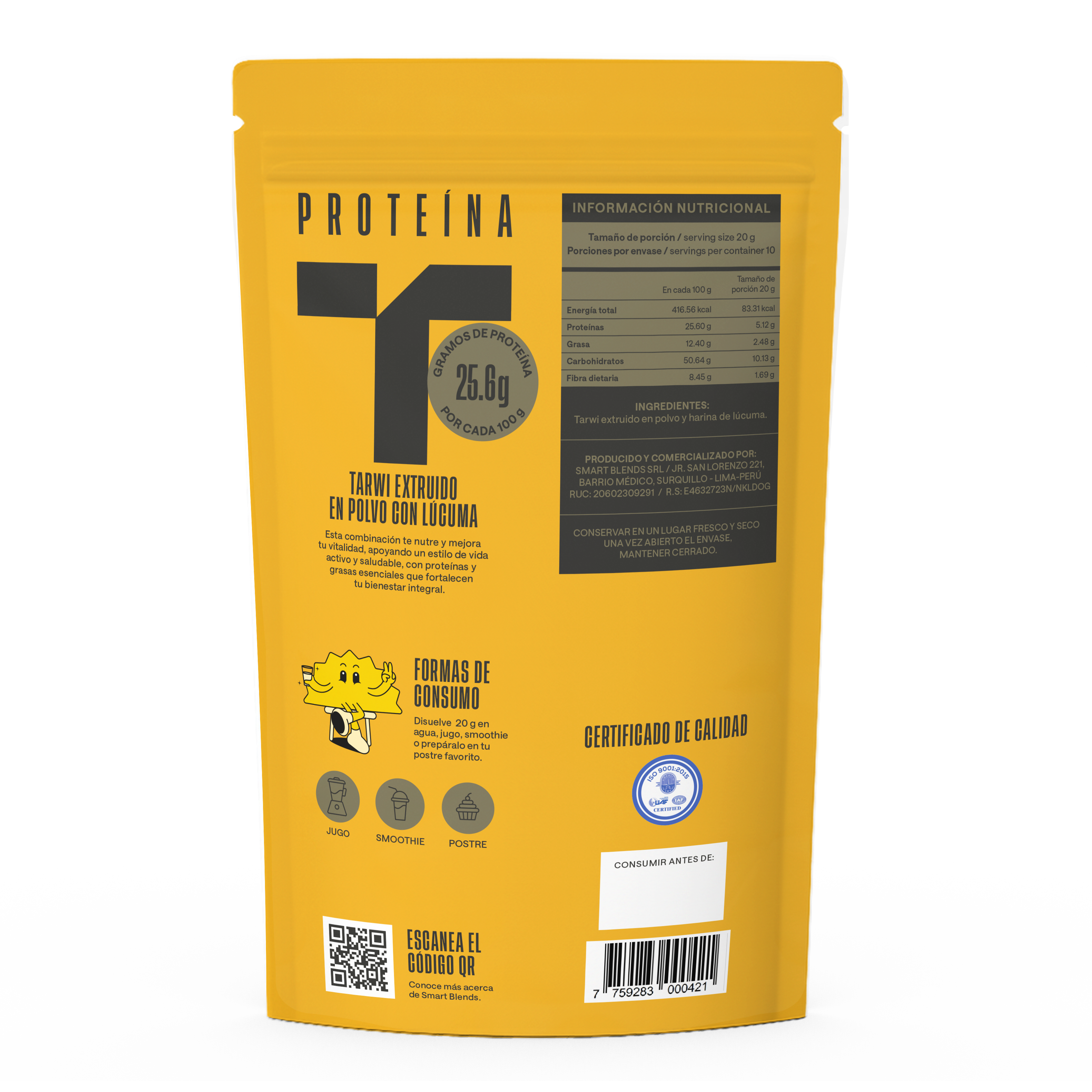 Proteína de tarwi con lucuma 200g