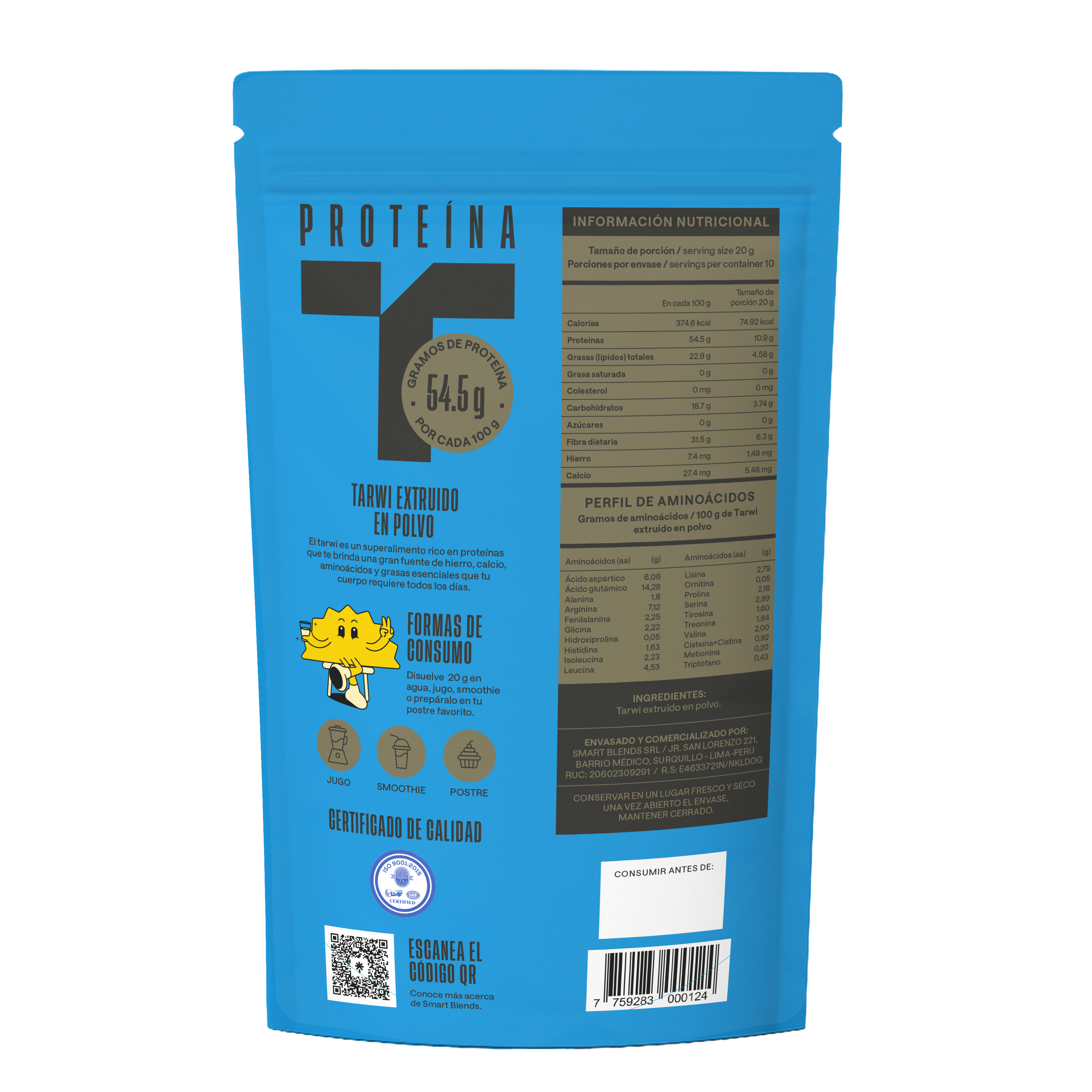 Proteína Tarwi (Chocho) 200g