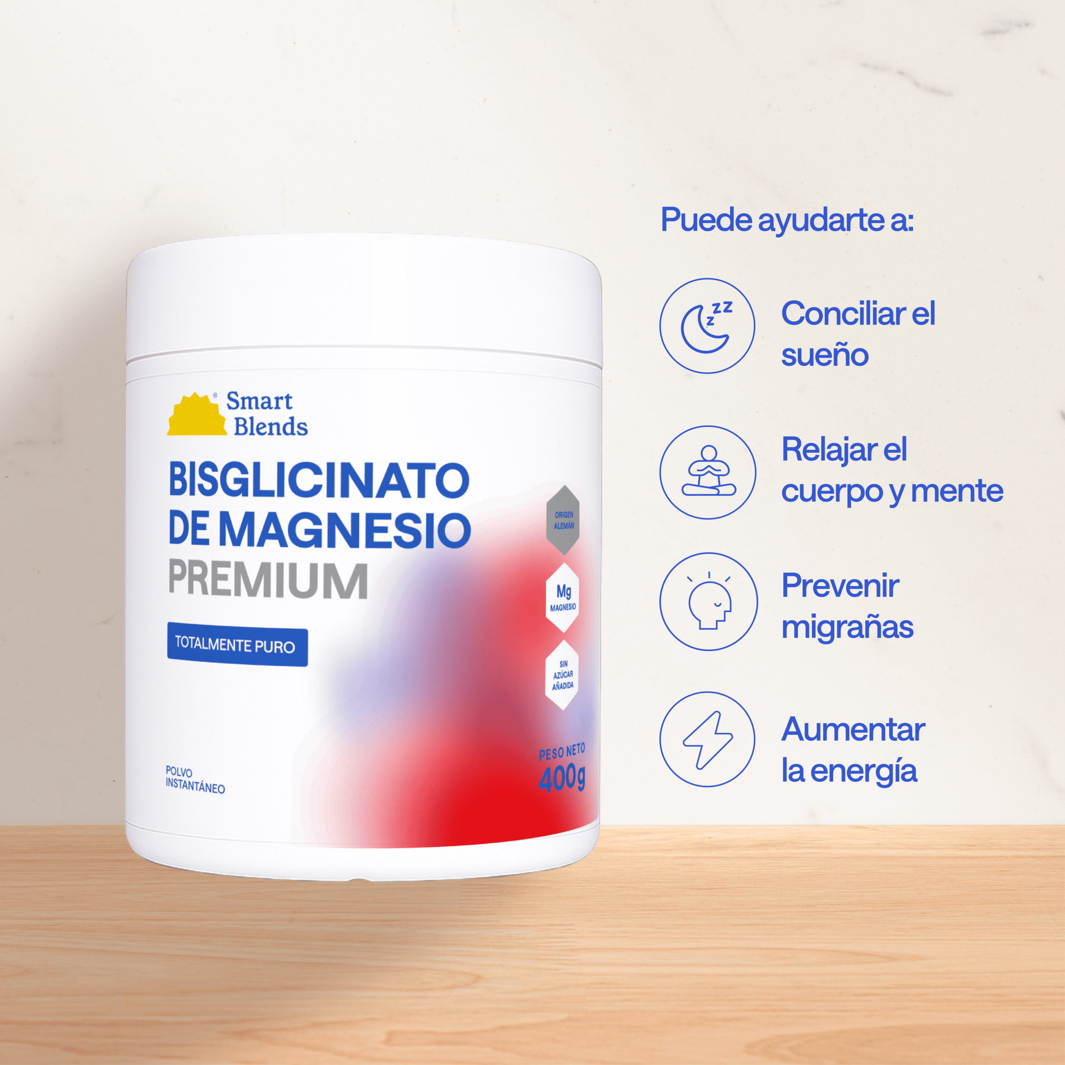 Bisglicinato De Magnesio Premium 400g