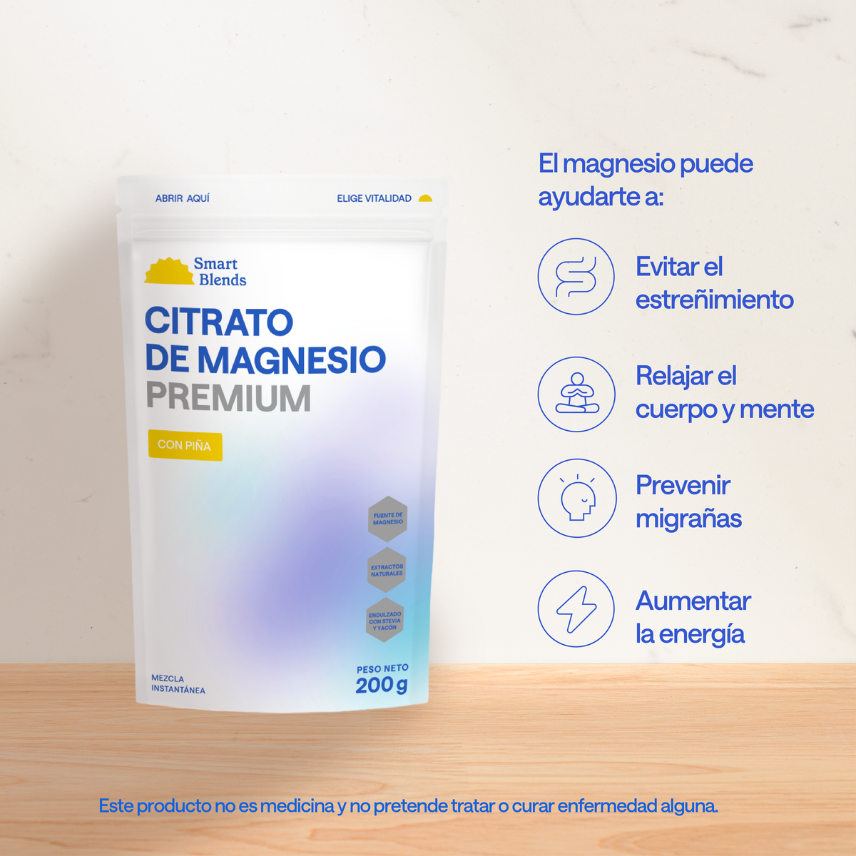 Citrato De Magnesio Con Piña Premium 200g