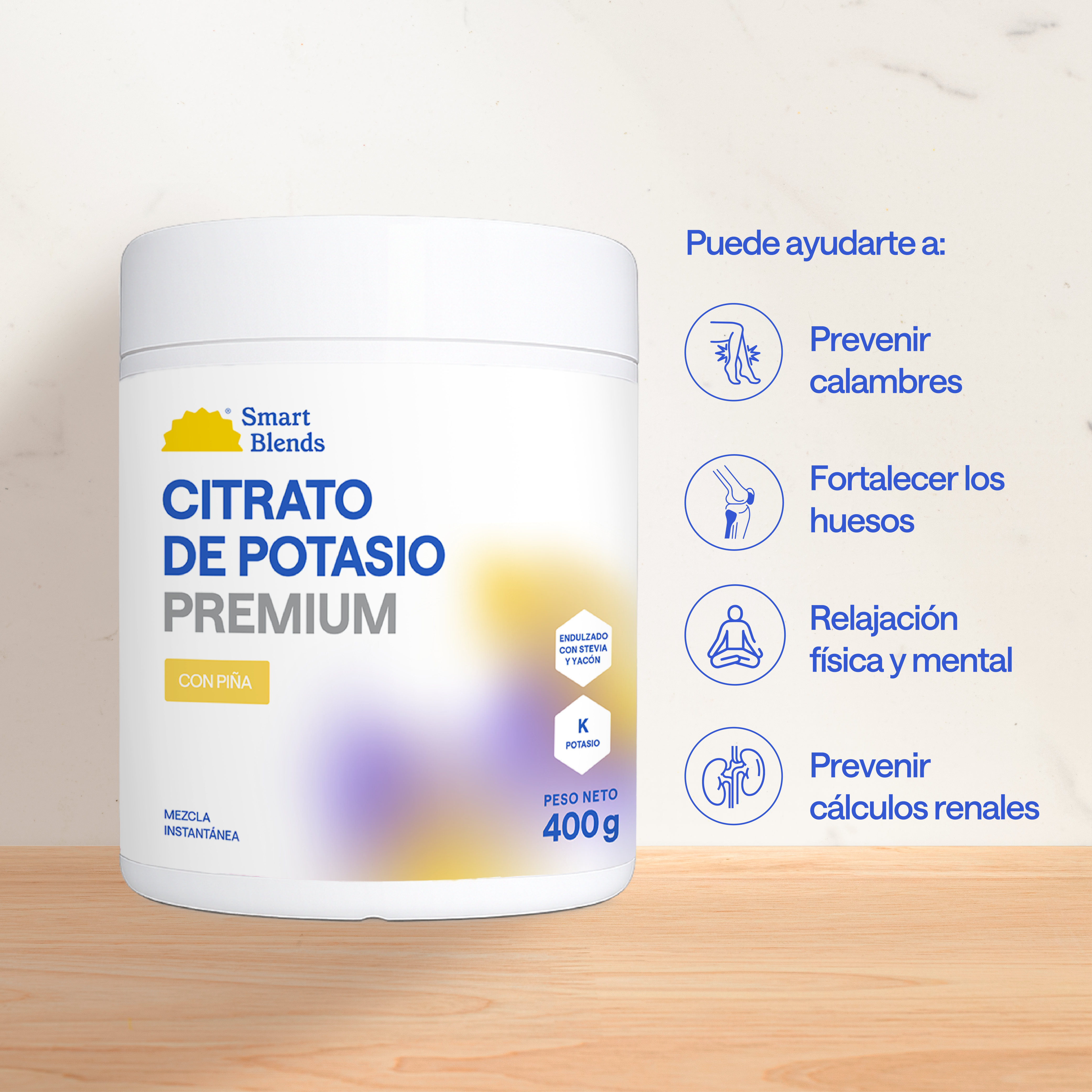 Citrato De Potasio con Piña 400g