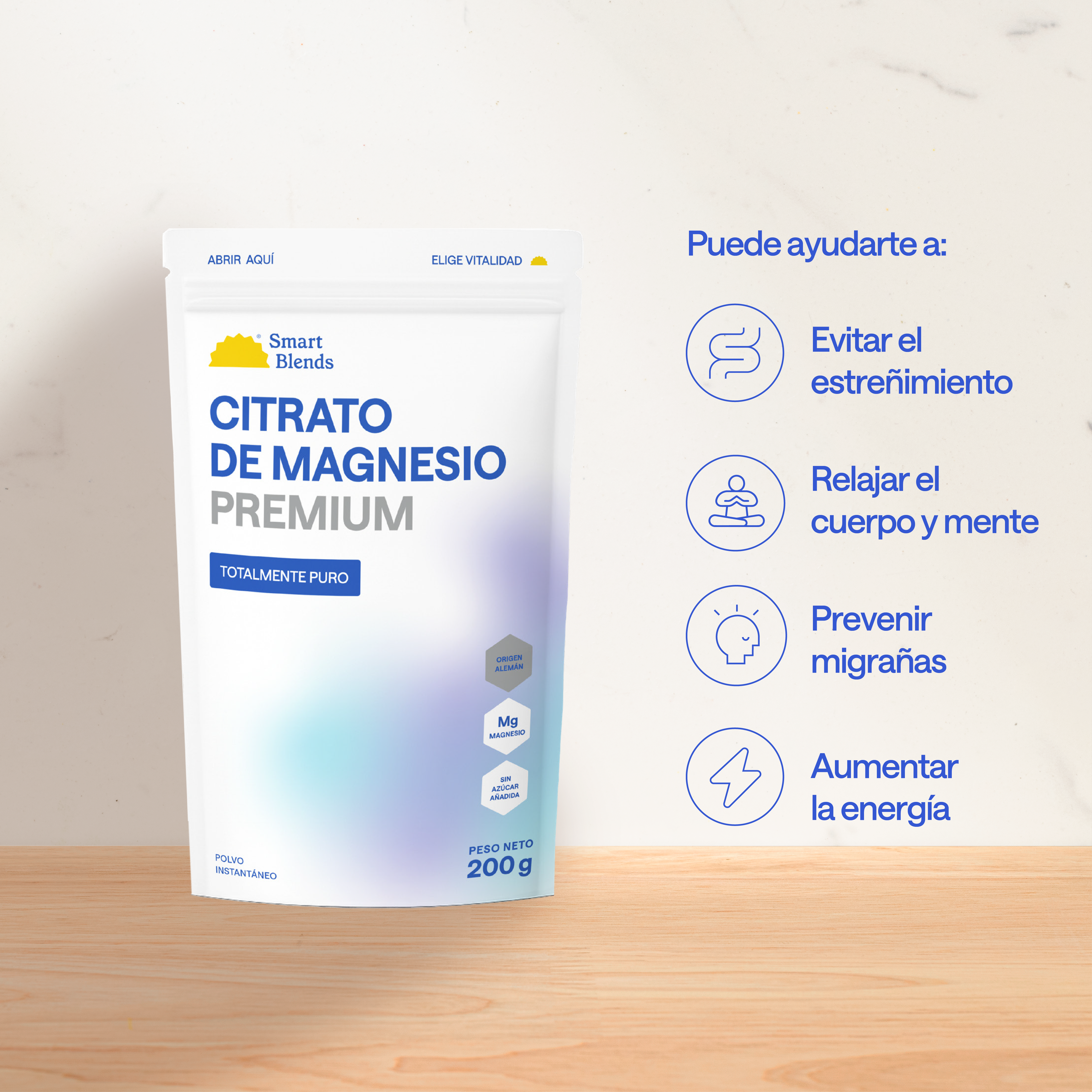 Citrato De Magnesio Y Potasio 200g