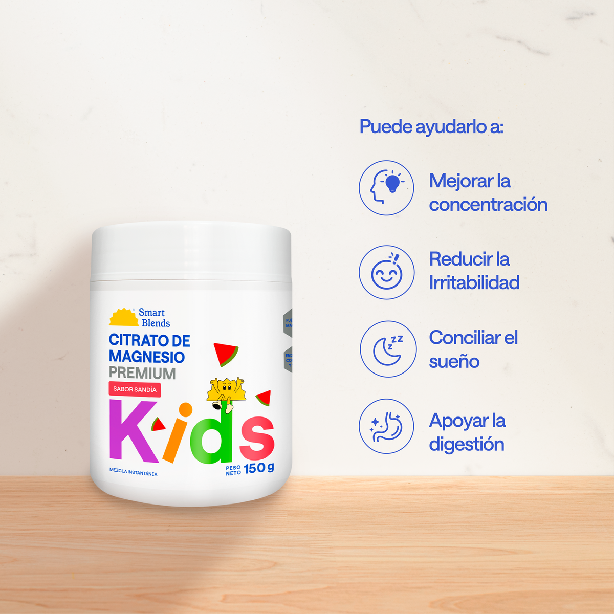 Citrato de magnesio Kids Sandia 150g