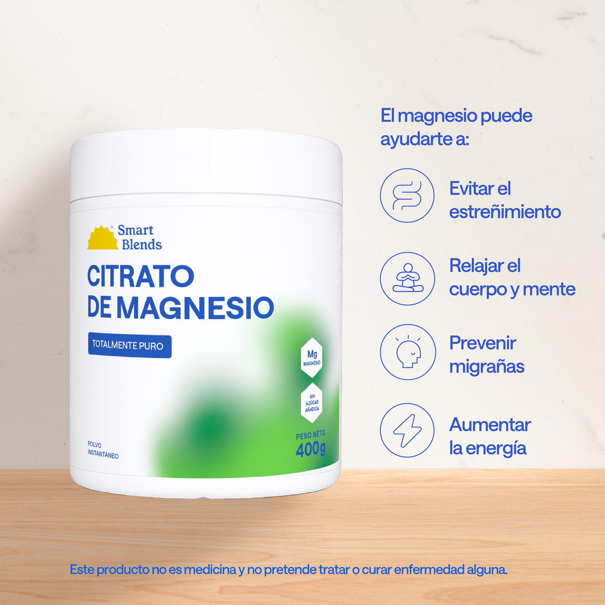 Citrato De Magnesio En Polvo 400g