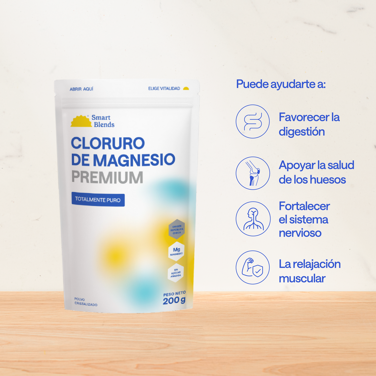 Cloruro De Magnesio En Polvo 200g