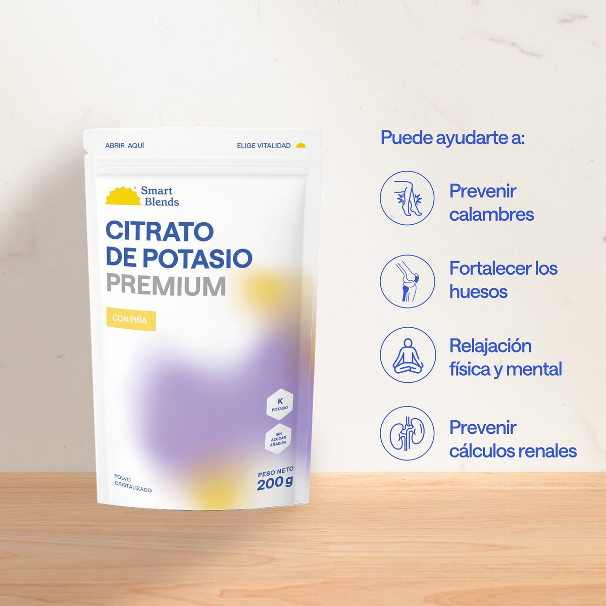 Citrato De Potasio con Piña 200g