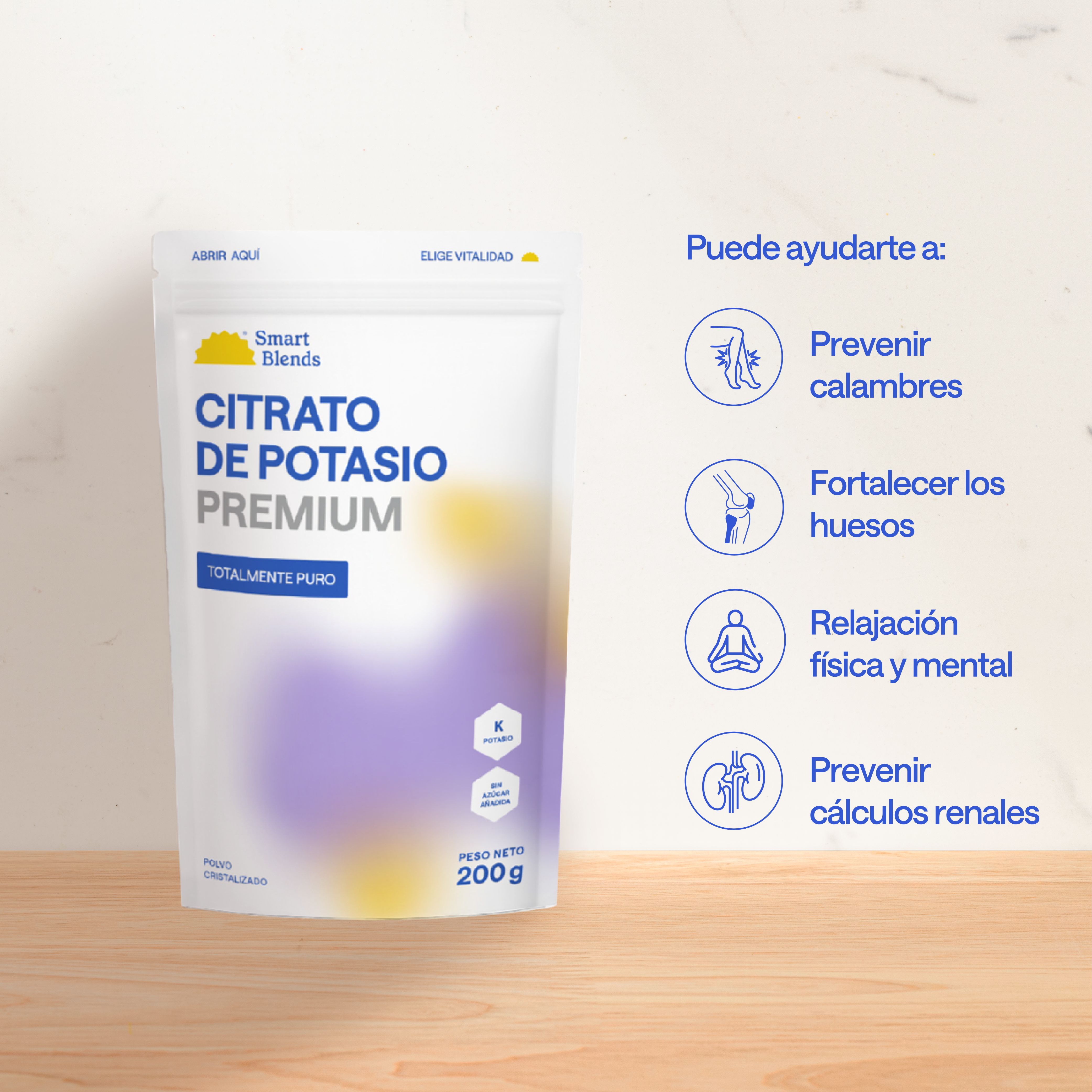 Citrato De Potasio Y Magnesio 200gr - Pack Duo Power 200g