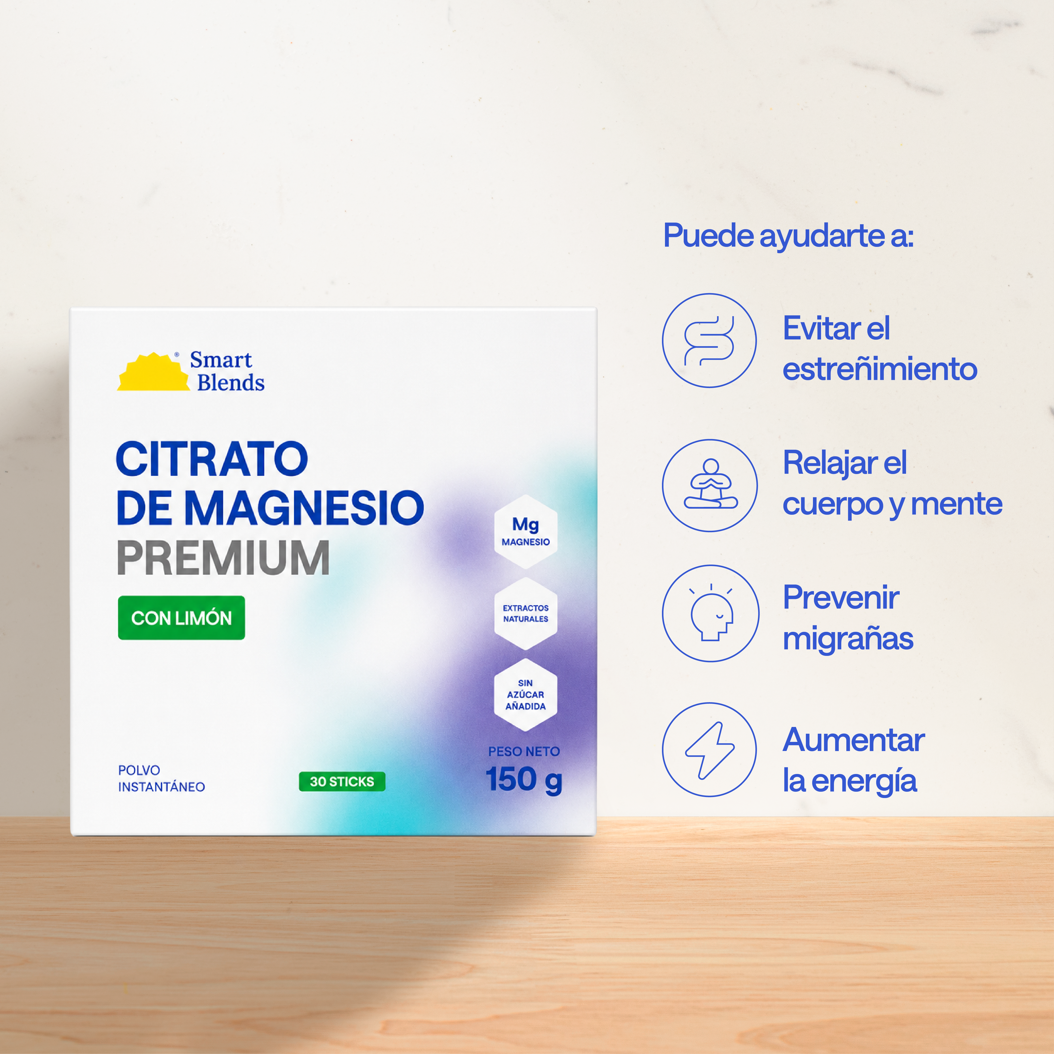 Citrato De Magnesio En Sobres Limon x30uds