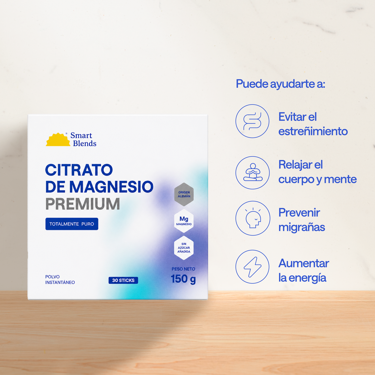 Citrato De Magnesio En Sobres Premium x 30uds