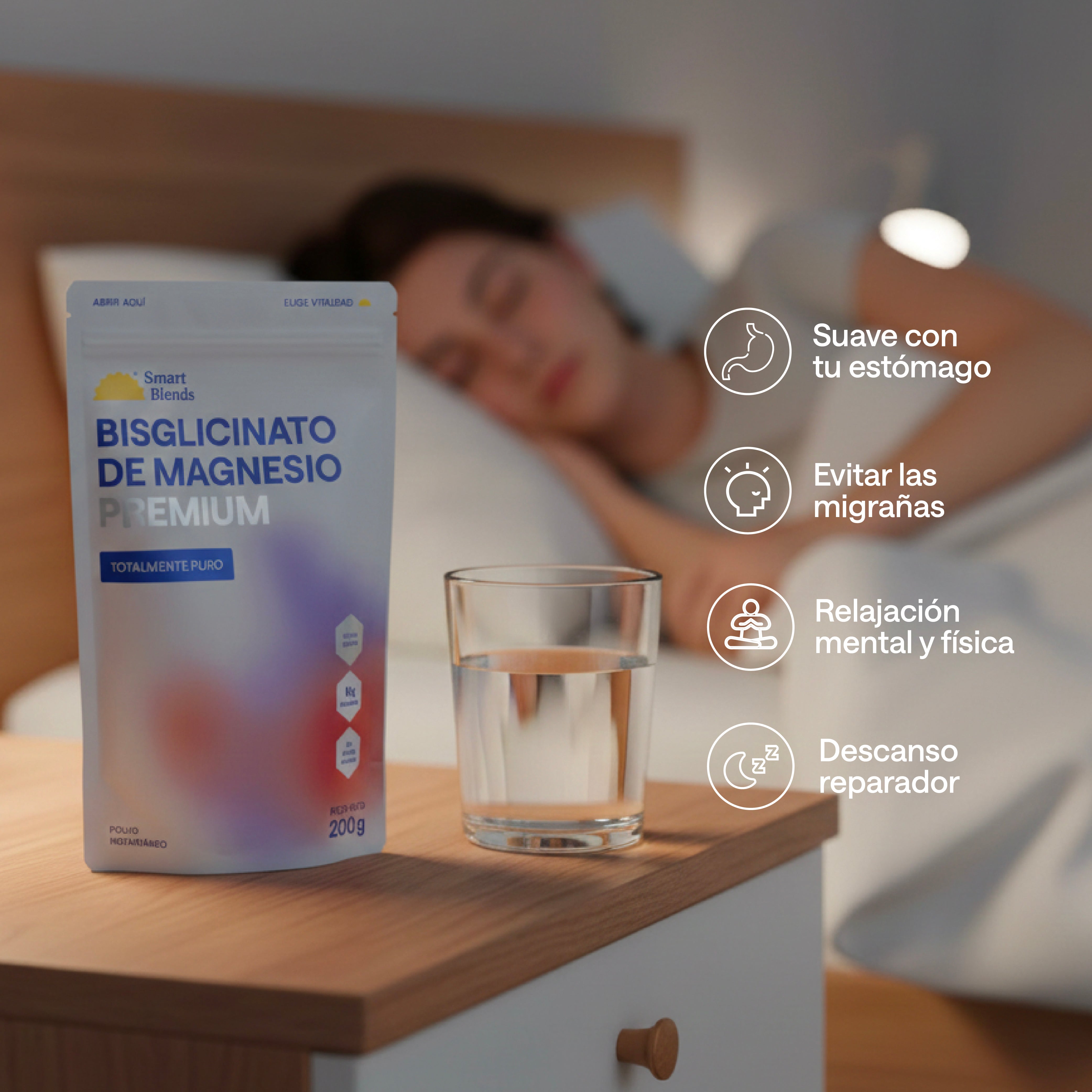 Bisglicinato De Magnesio Premium 200g