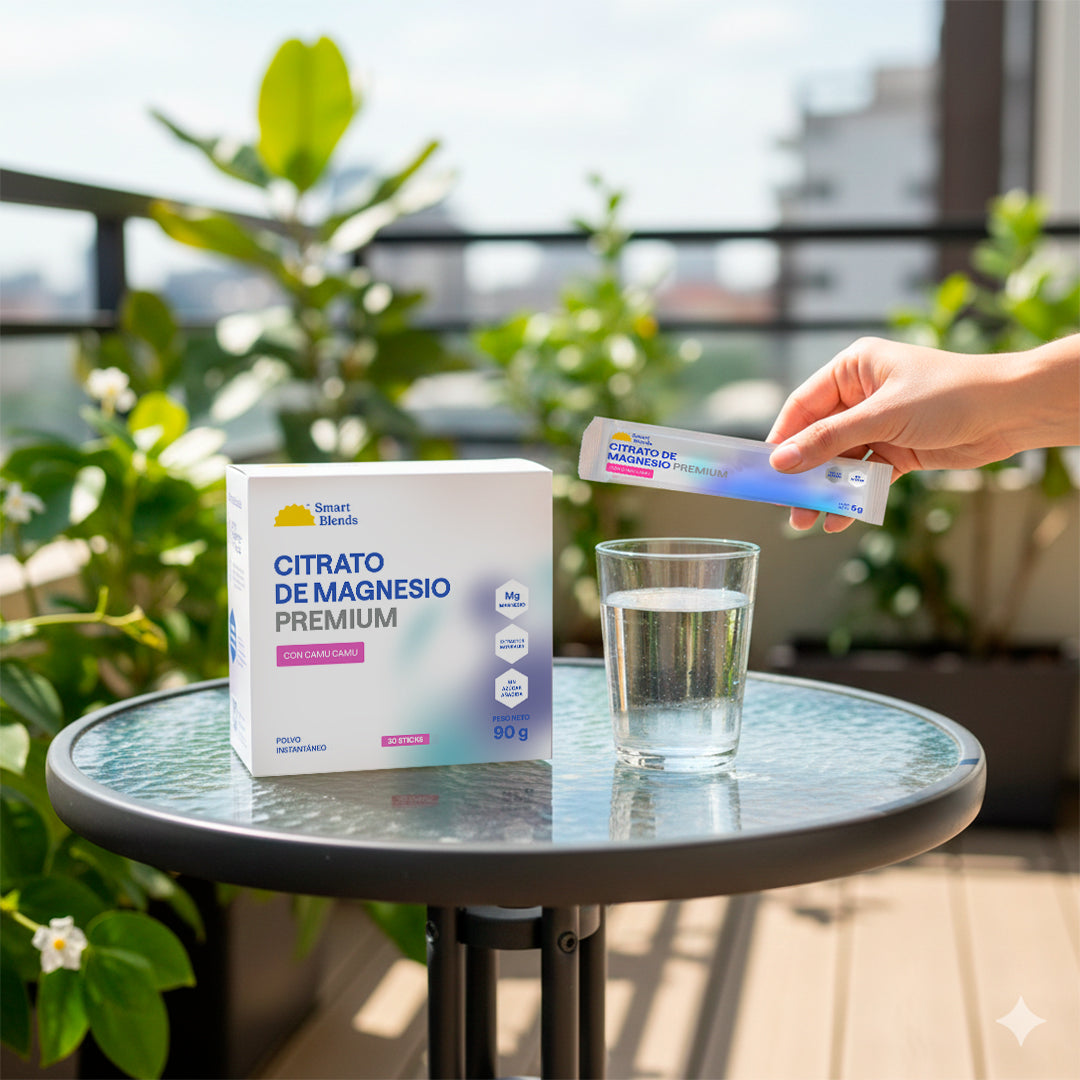 Citrato de Magnesio Premium Camu Camu Caja x 30 sachets